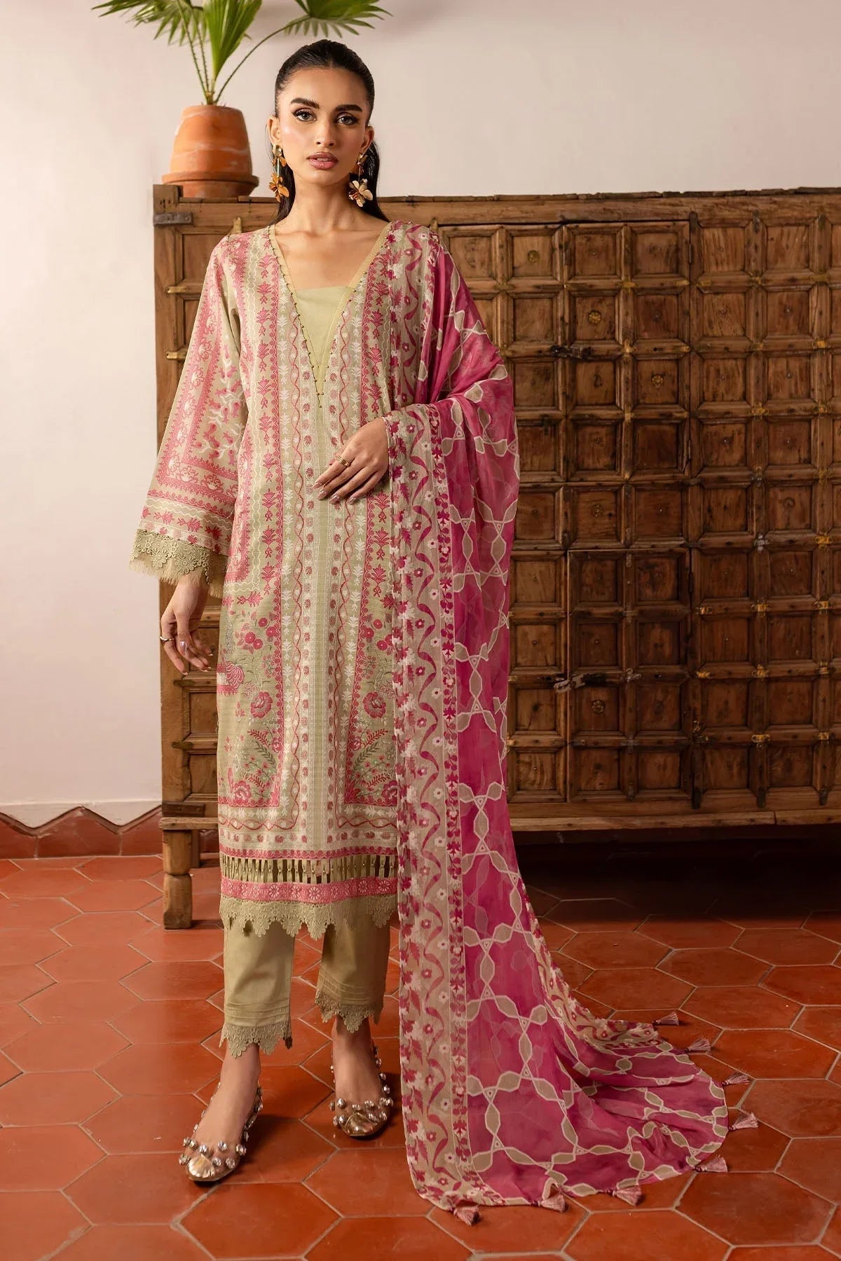 Nureh | Printed lawn 25 | SP-141 - Aqsa Fabrics