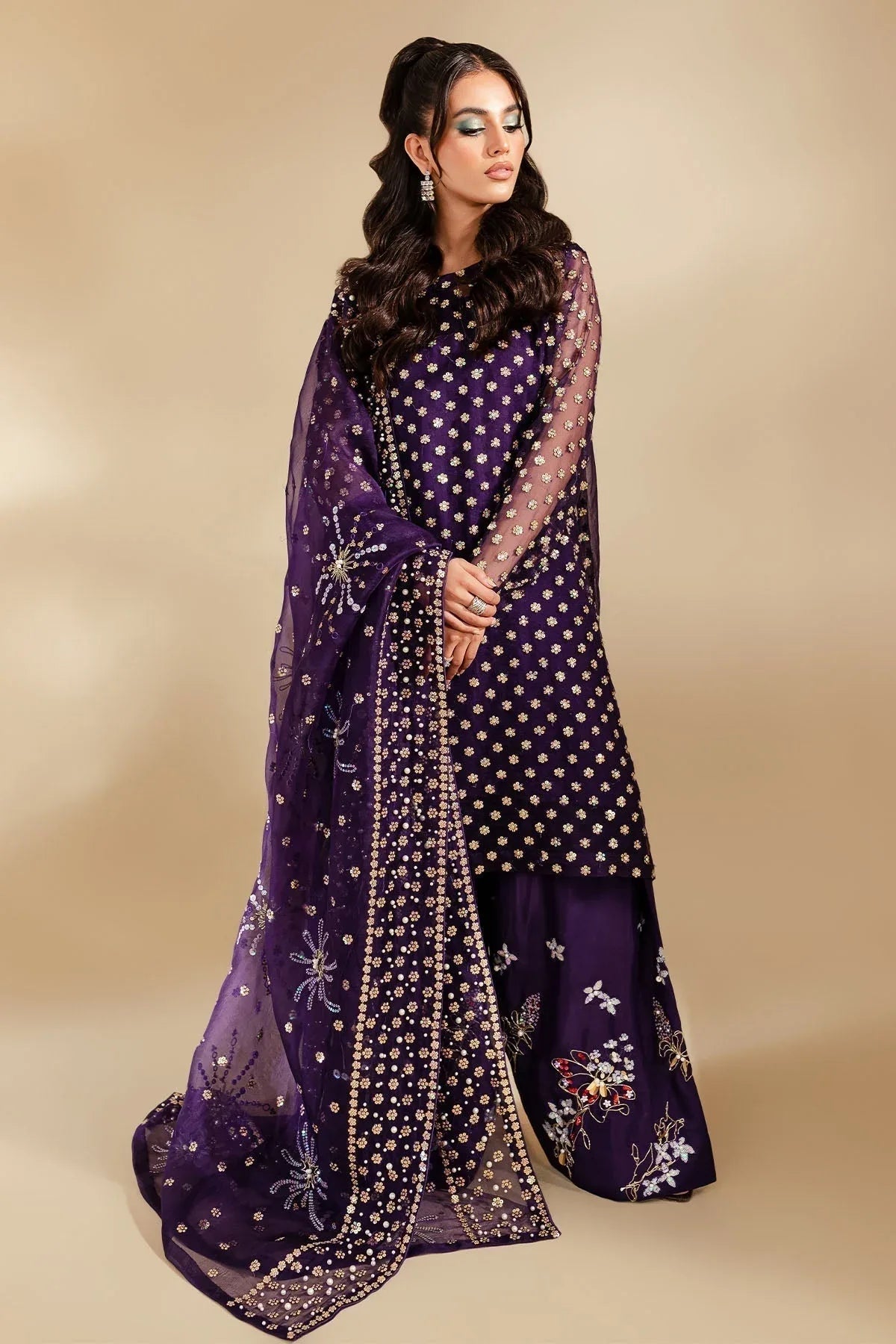 Nureh | Tiny Twinkles | WILD BEAUTY - Aqsa Fabrics