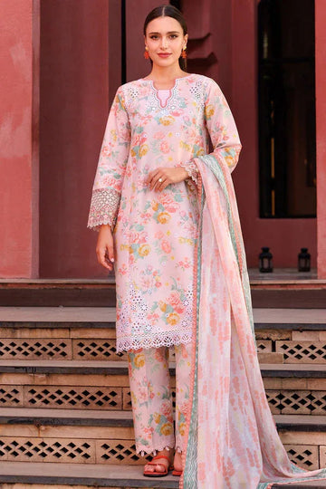 Farasha | Printed Essentials | Peach Glow - Aqsa Fabrics