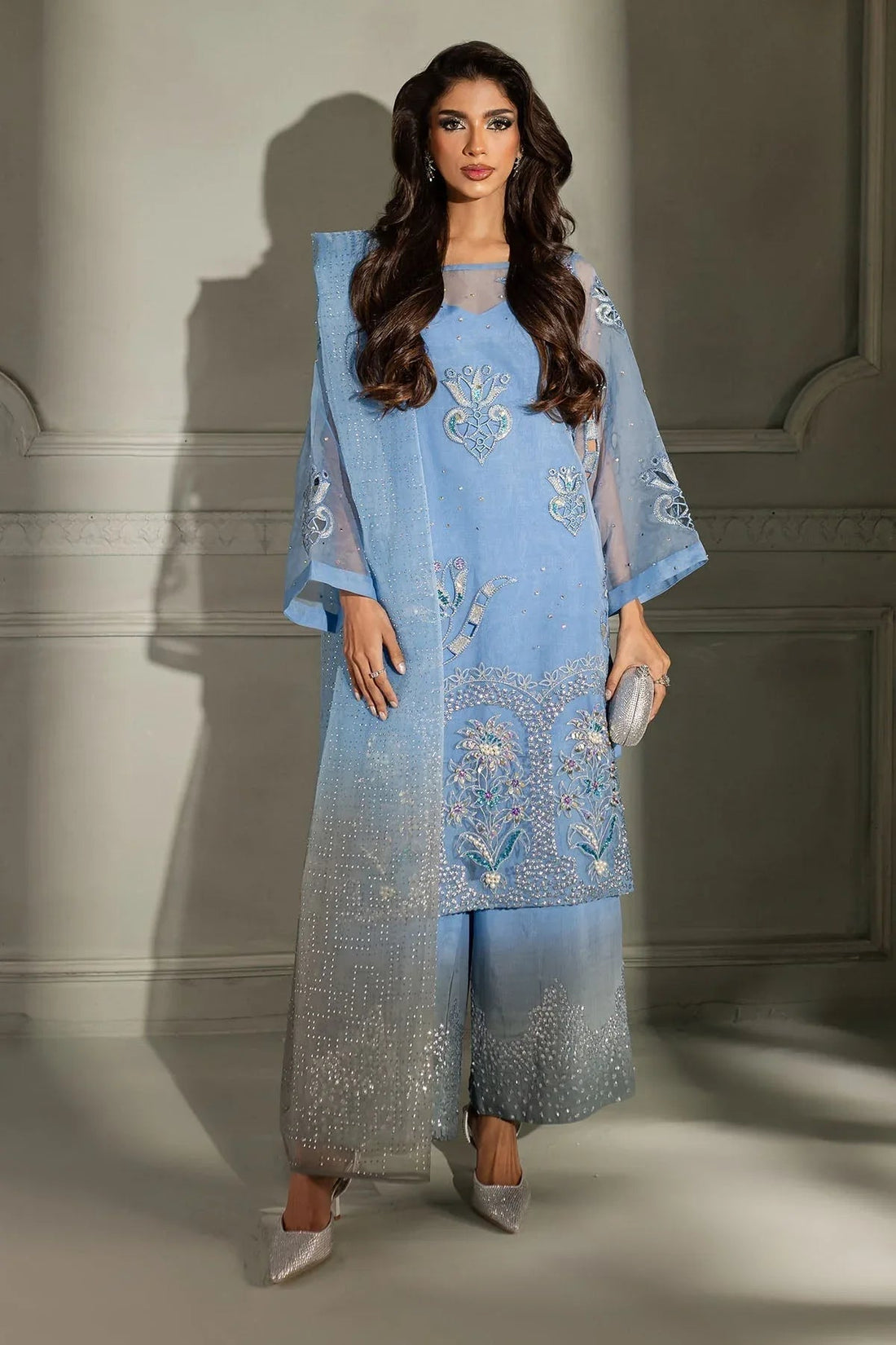 Nureh | Tiny Twinkles | Cosmic Glow TW-11 - Aqsa Fabrics