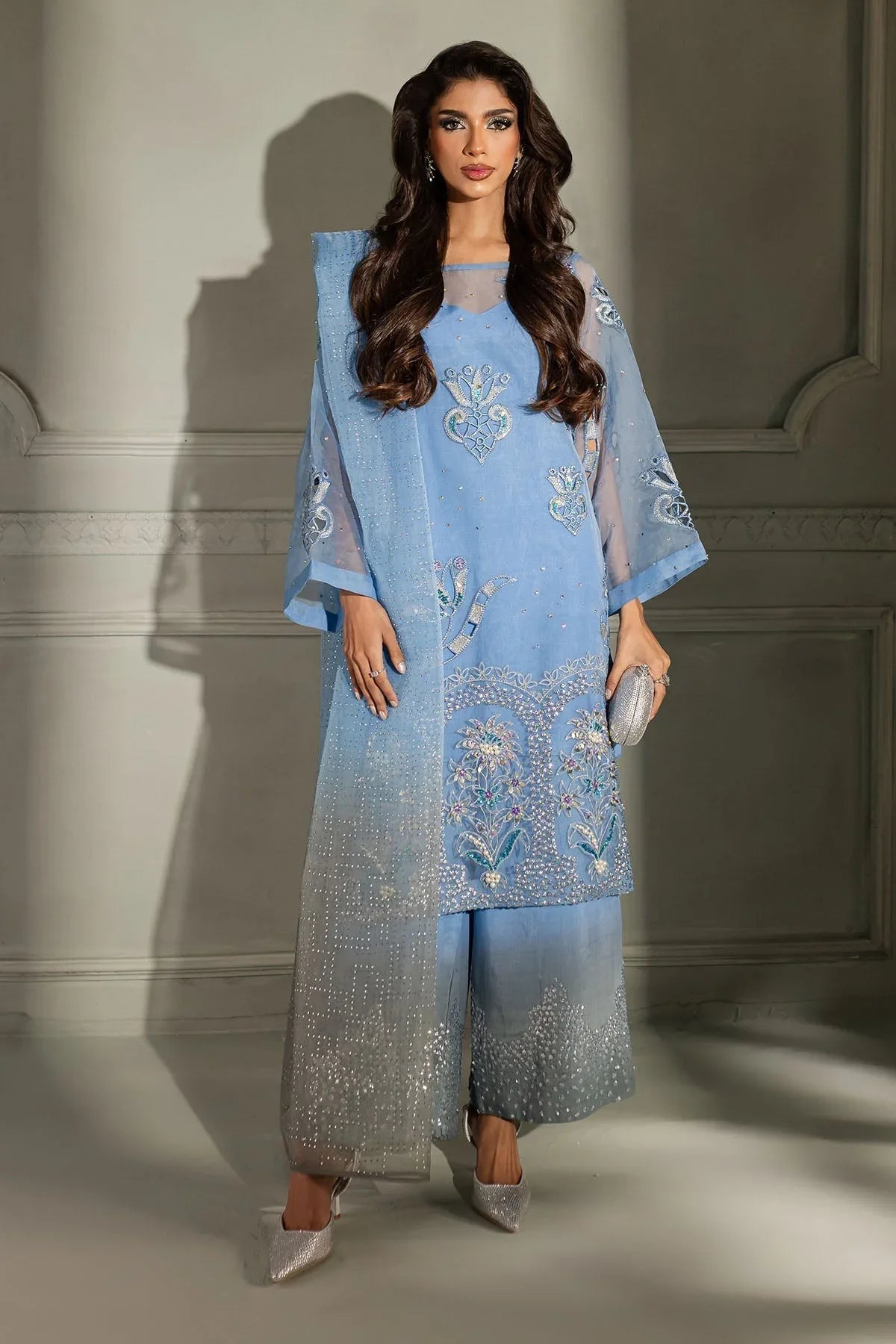 Nureh | Tiny Twinkles | Cosmic Glow TW-11 - Aqsa Fabrics