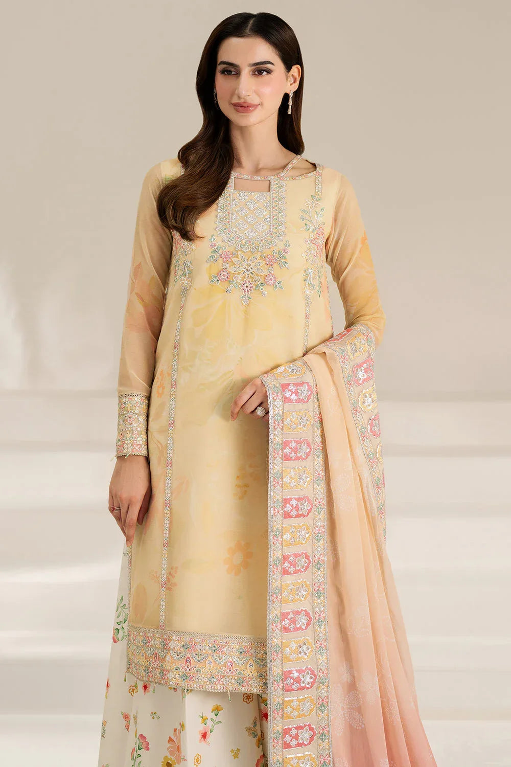 Farasha | Fiorella Formals | Floral Ray - Aqsa Fabrics