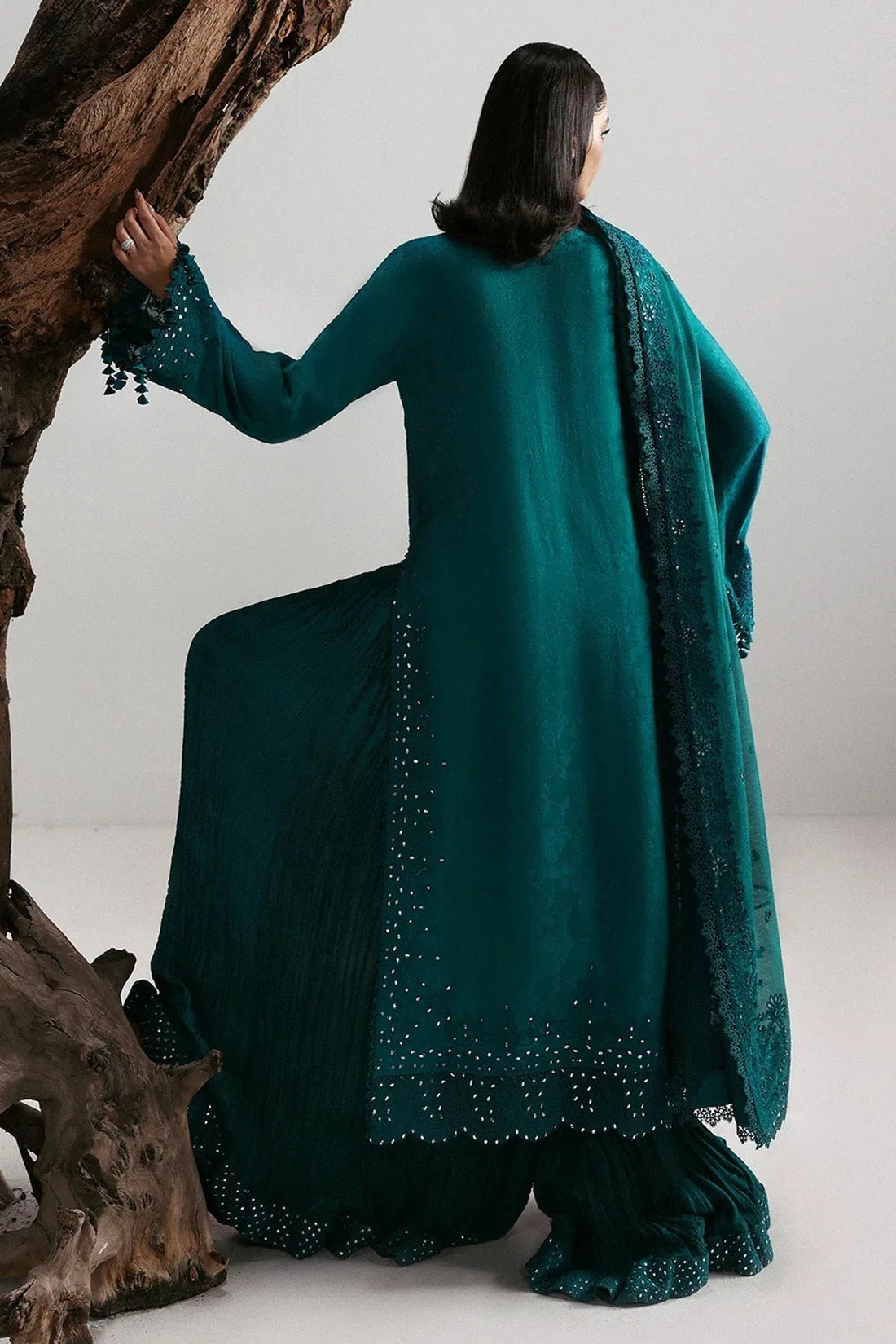 Afrozeh | Slate Ready to Wear | Valentena - Aqsa Fabrics