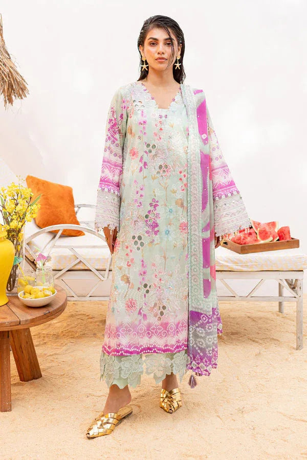 Nureh | Gardenia Lawn 24 | NS-136 A - Aqsa Fabrics