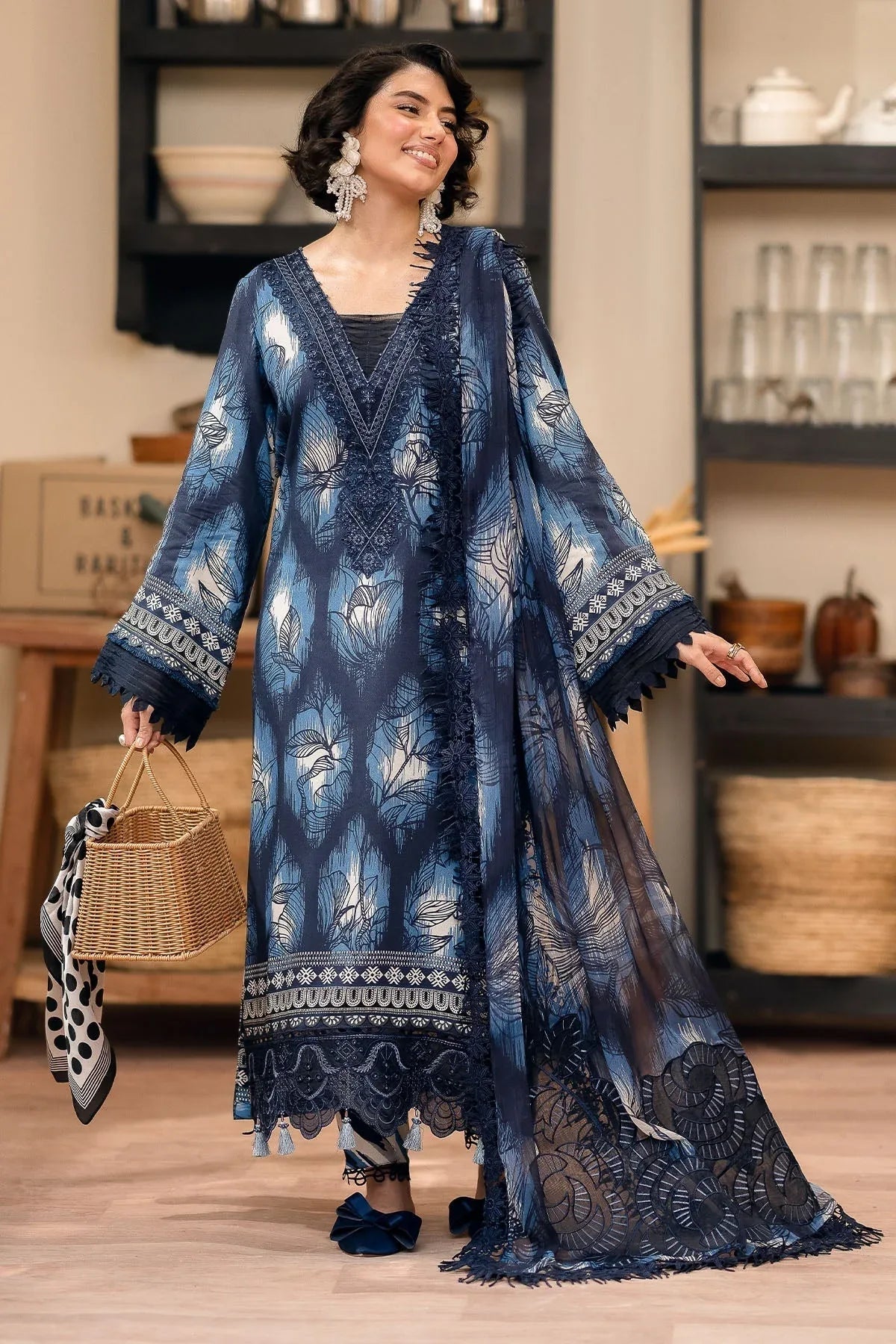 Nureh | Glam Girl Lawn | GL-21 - Aqsa Fabrics