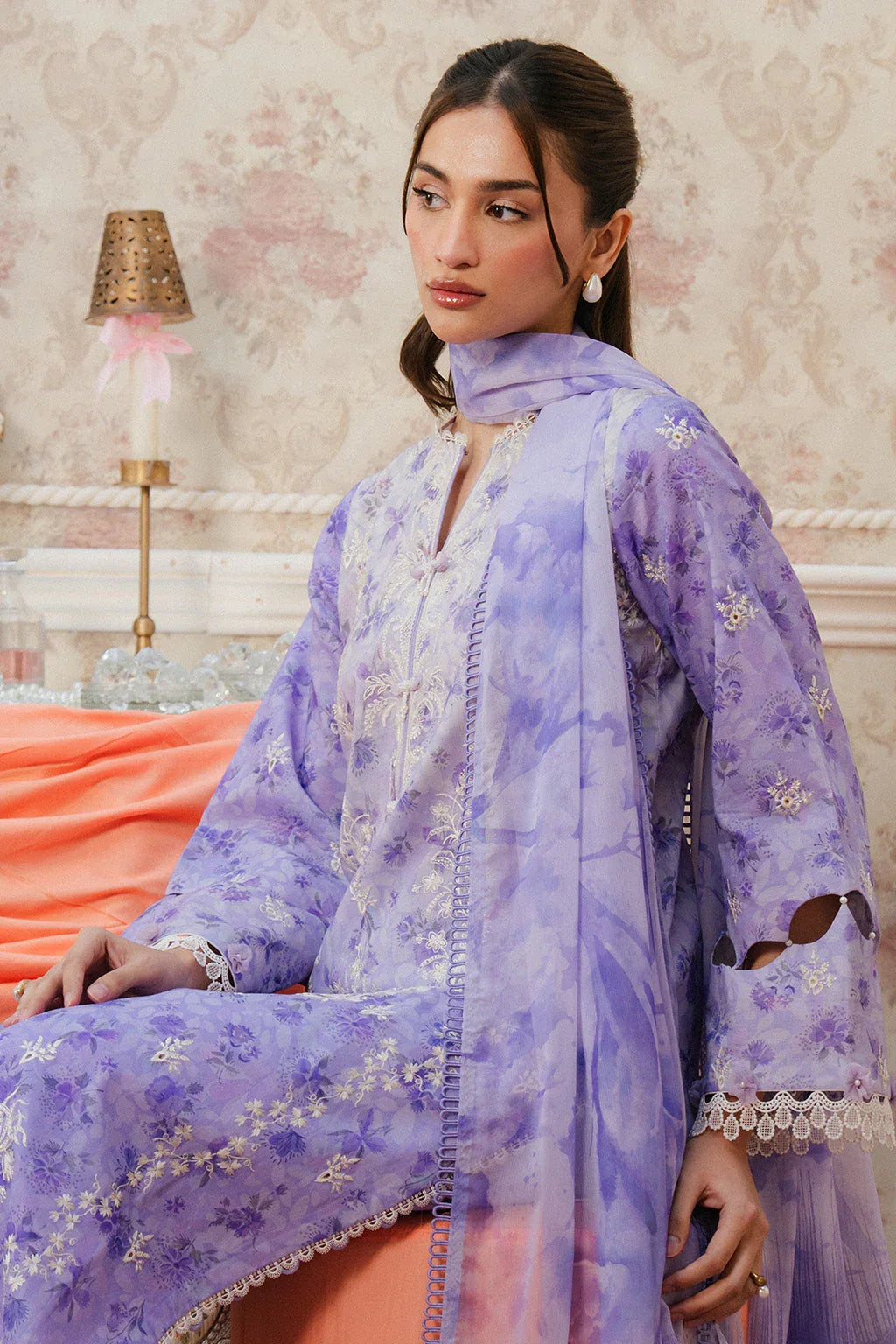 Ayzel | Armelia Printed Lawn 25 | Delilah - Aqsa Fabrics