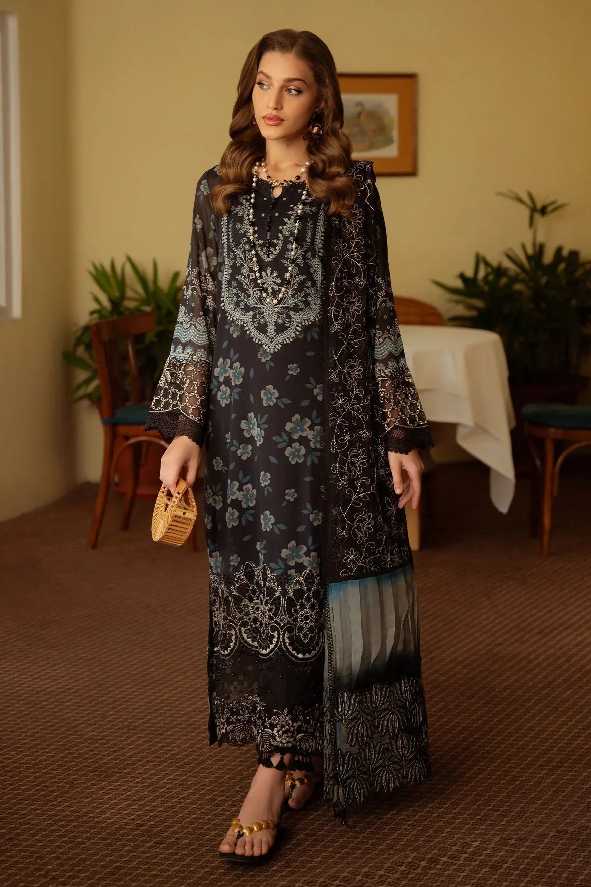 Nureh | Maya Swiss Lawn | NS-151 - Aqsa Fabrics