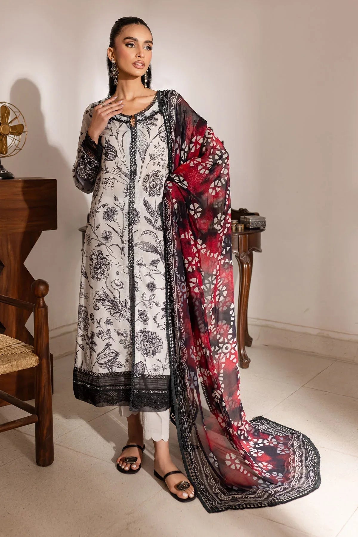 Nureh | Printed Lawn 25 | SP-144 - Aqsa Fabrics