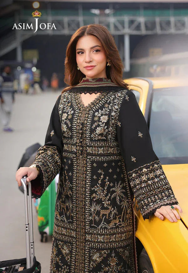 Asim Jofa | Summer Rhapsody | AJUBU-01 Embroidered Jacquard - Aqsa Fabrics