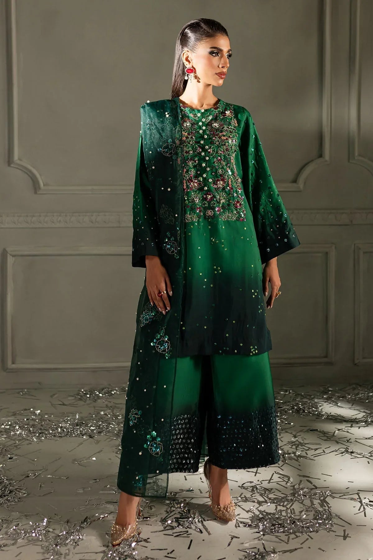 Nureh | Fancy Formals | Ruby Rush TW-09 - Aqsa Fabrics