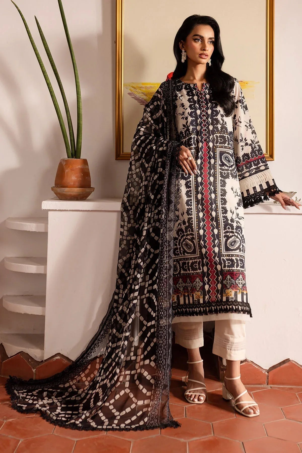 Nureh | Printed lawn 25 | SP-135 - Aqsa Fabrics