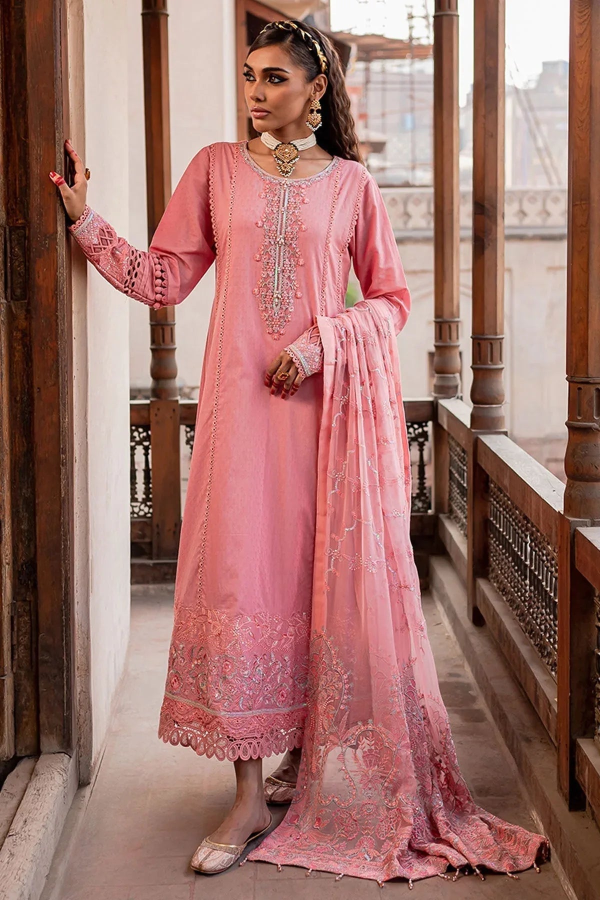 Nureh | Lawn Jacquard | NS-76 - Aqsa Fabrics