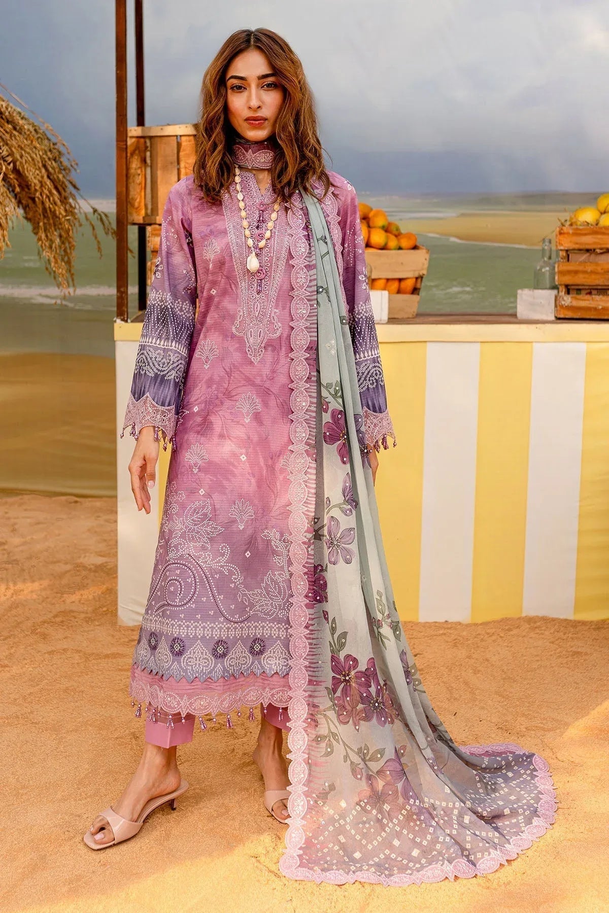 Nureh | Gardenia Lawn 25 | NSG-180 - Aqsa Fabrics