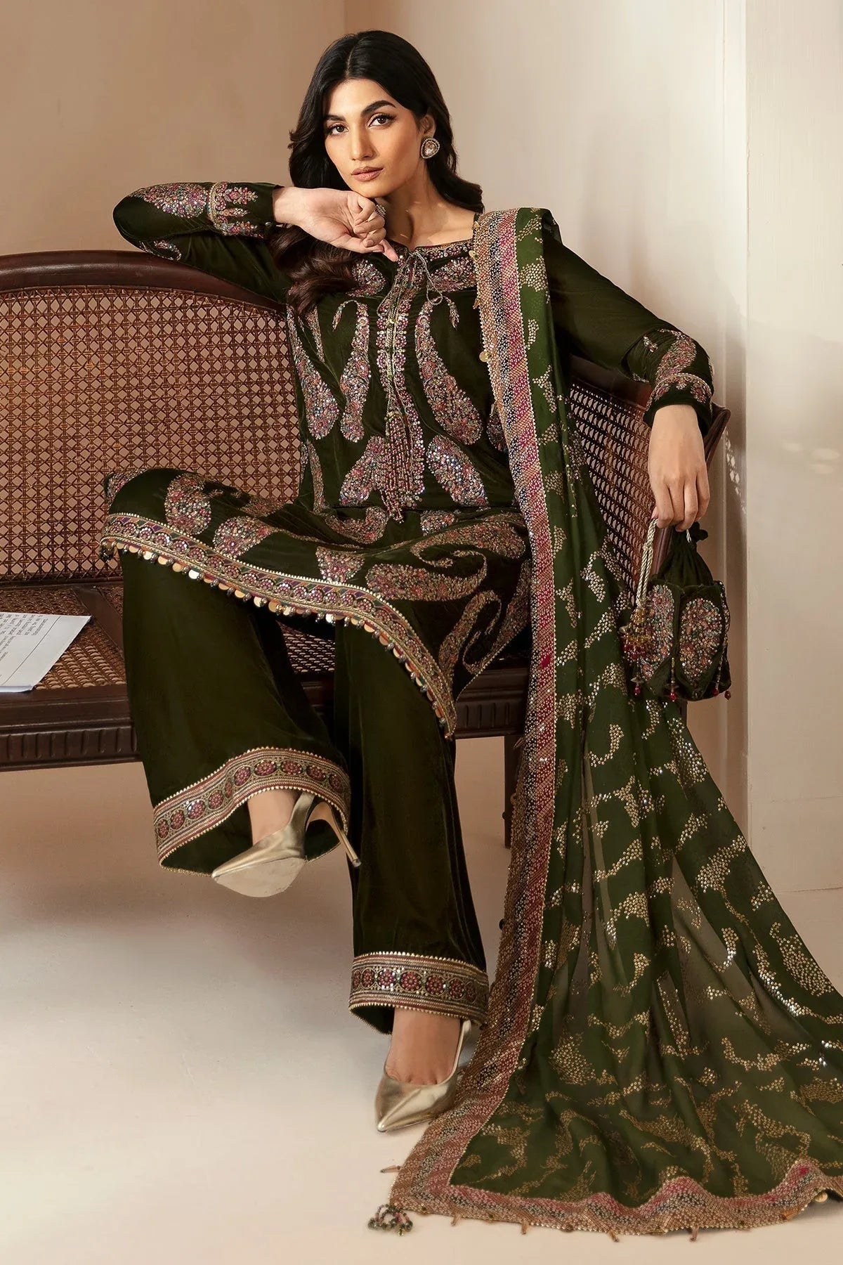 Jazmin | Velvet Edit 24 | Velvet Formal VF-2023 - Aqsa Fabrics