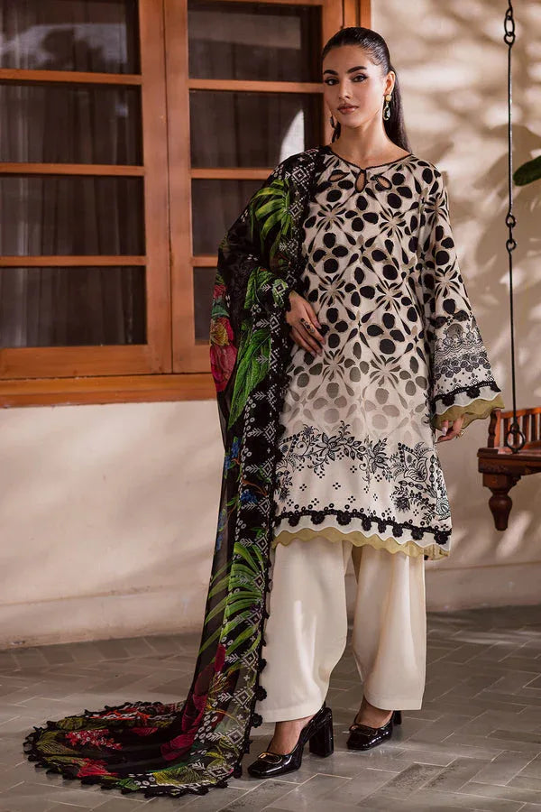 Nureh | Signature Printed Linen | SP-166 - Aqsa Fabrics