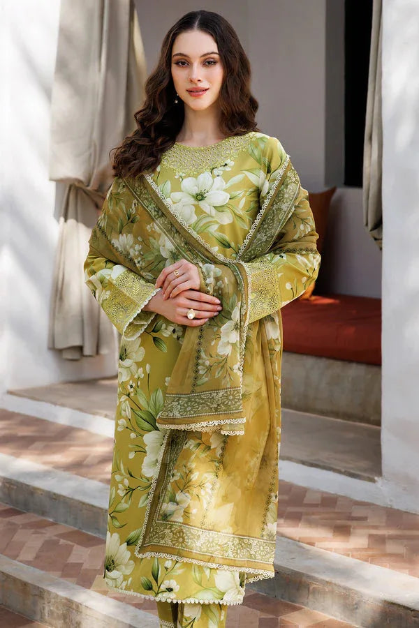 Farasha | Printed Essentials | Marigold Haze - Aqsa Fabrics