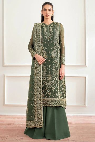 Farasha | Essence Formals 25 | Muted Moss - Aqsa Fabrics