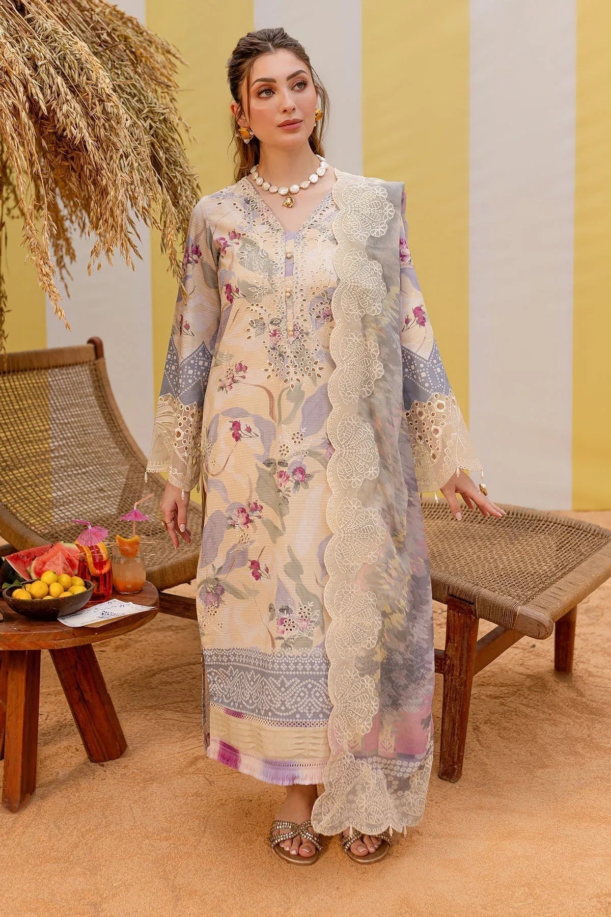 Nureh | Gardenia Lawn 25 | NSG-177 - Aqsa Fabrics