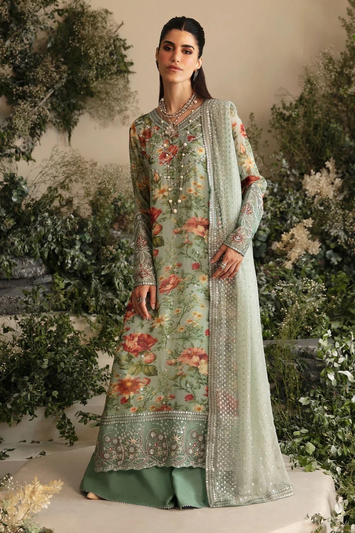Nureh | Amaya Formals | AM-02 - Aqsa Fabrics