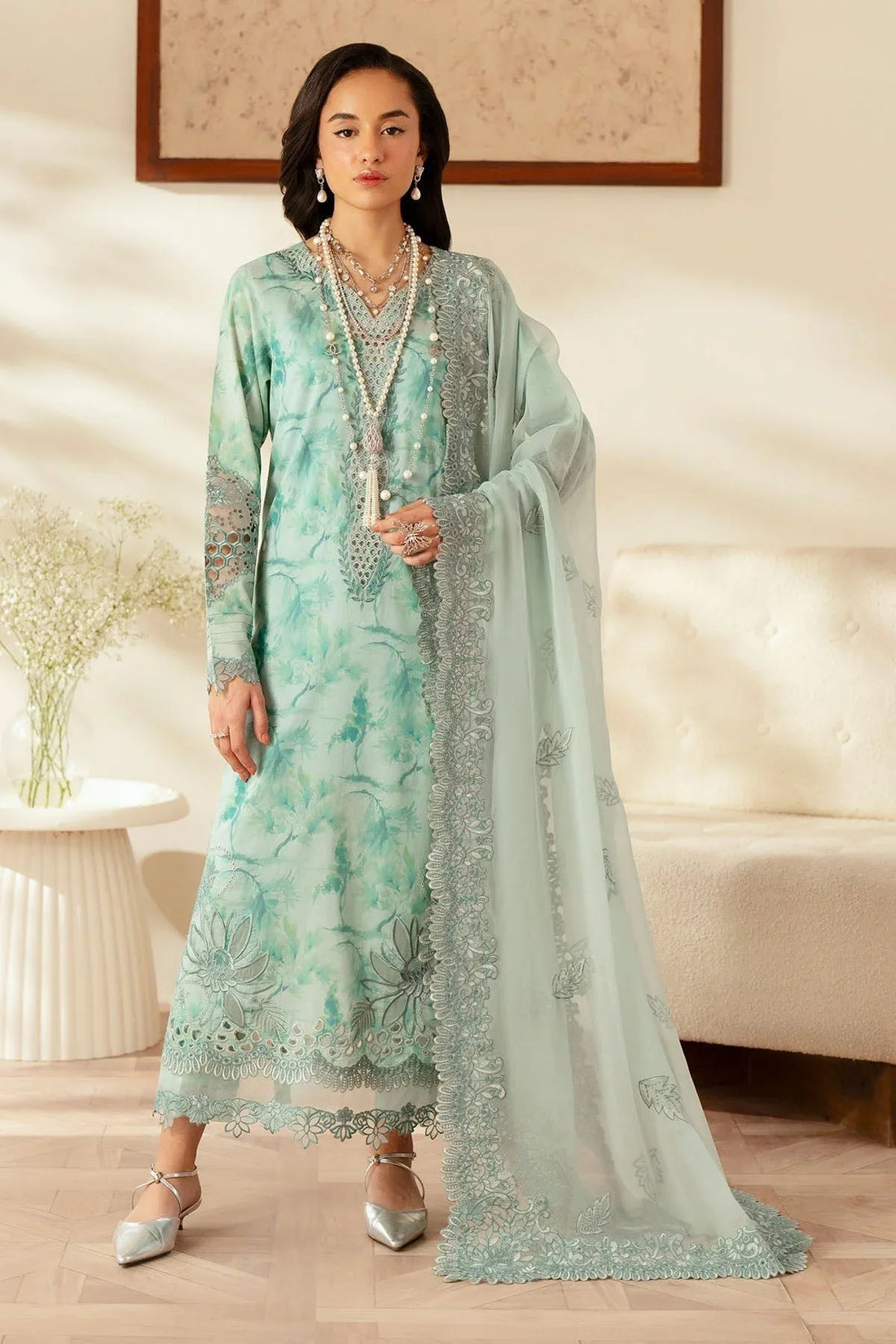 Nureh | Feya Eid Lawn | FE-03 - Aqsa Fabrics