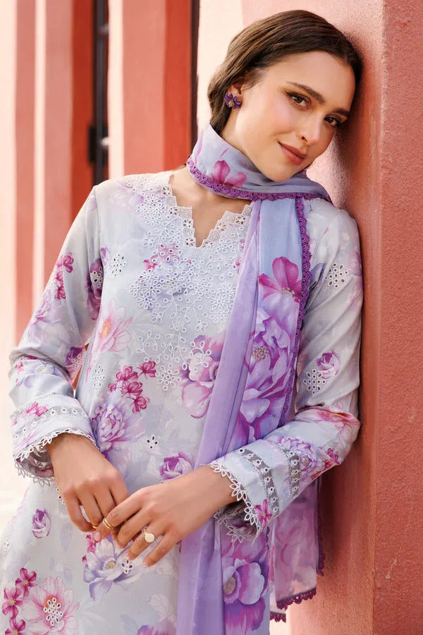 Farasha | Printed Essentials | Rosy Mist - Aqsa Fabrics