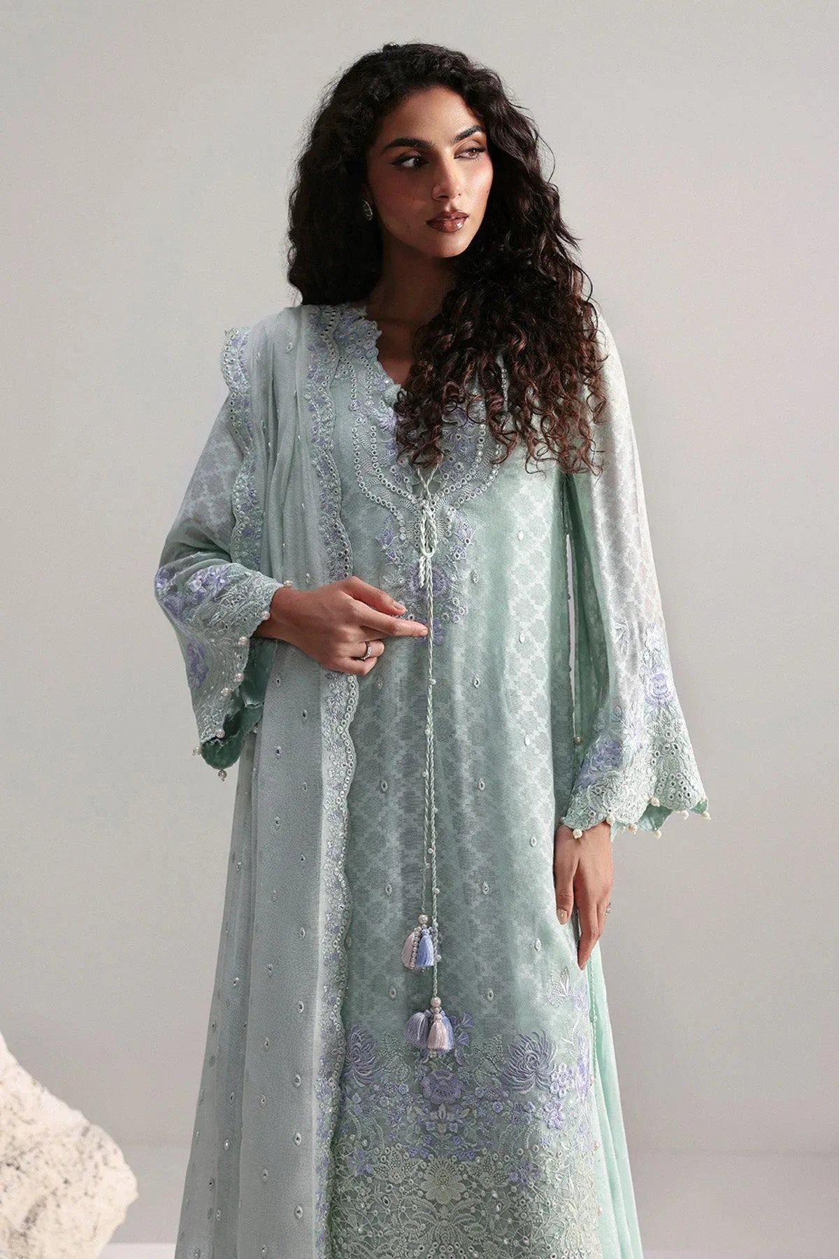 Afrozeh | Slate Ready to Wear | Elysia - Aqsa Fabrics