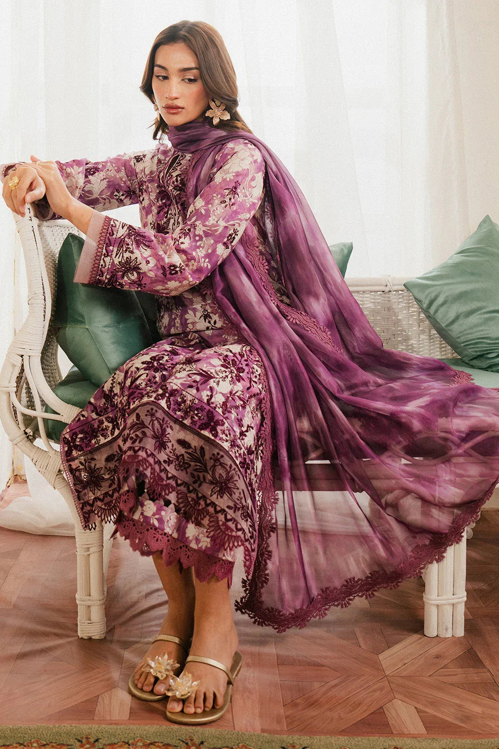 Ayzel | Armelia Printed Lawn 25 | Ren - Aqsa Fabrics