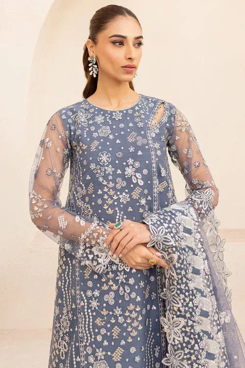 Farasha | Lu Zella Premium Formals 25 | Dusky Shadow - Aqsa Fabrics
