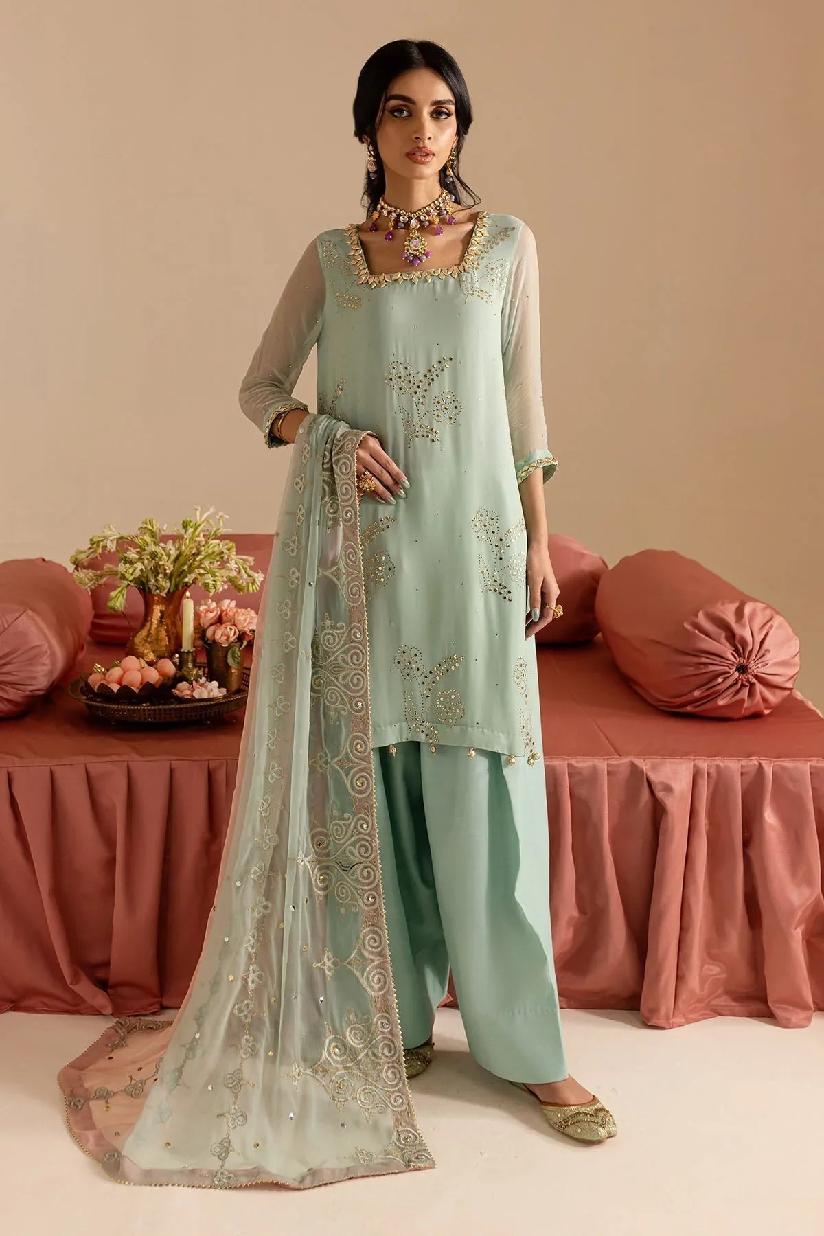 Nureh | Mukeshkari Formals | MK-11 - Aqsa Fabrics