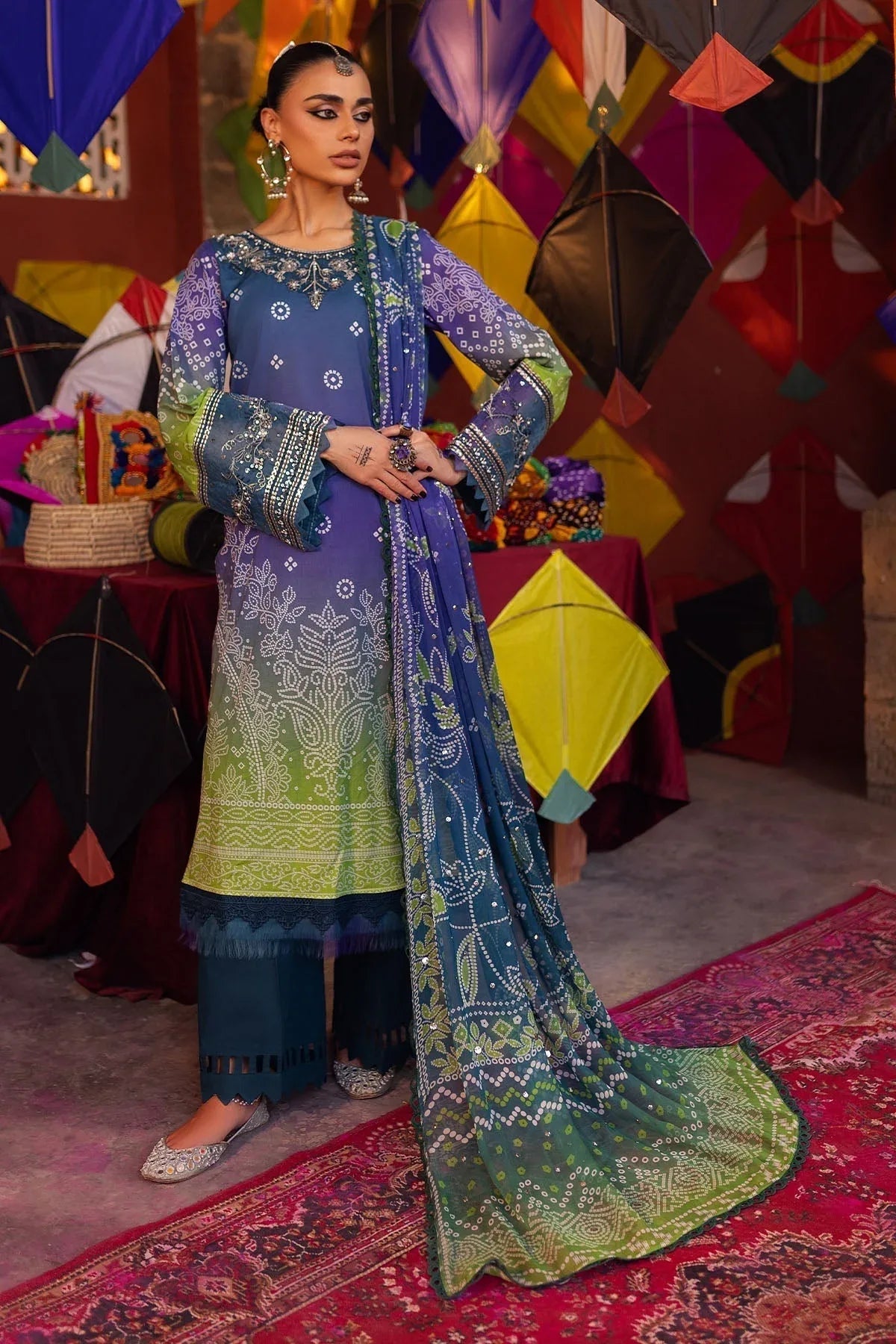 Nureh | Bazaar Lawn | NS-133 - Aqsa Fabrics