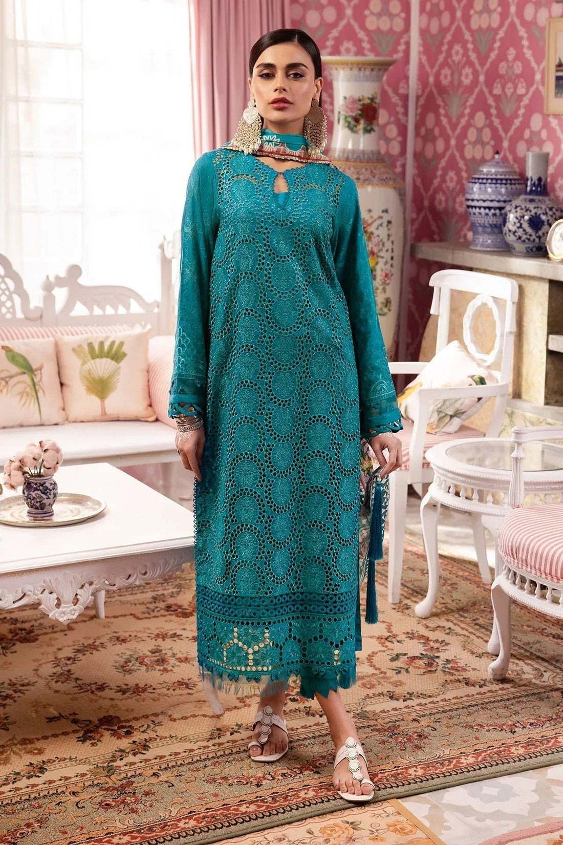 Nureh | Maya Lawn | NS-108 - Aqsa Fabrics