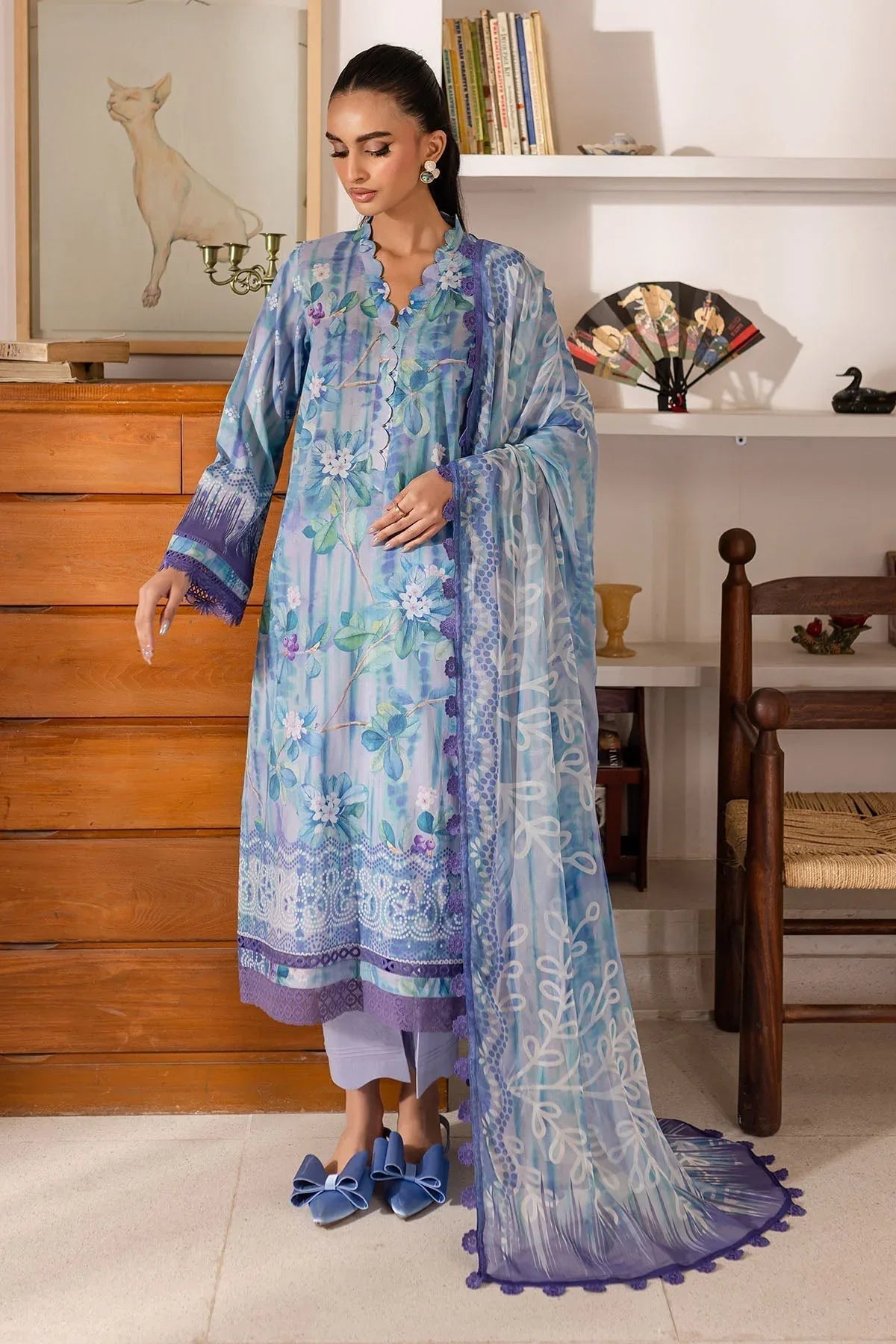 Nureh | Printed Lawn 25 | SP-146 - Aqsa Fabrics