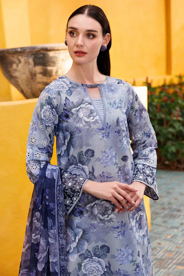 Farasha | Printed Essentials | Serene Haze - Aqsa Fabrics