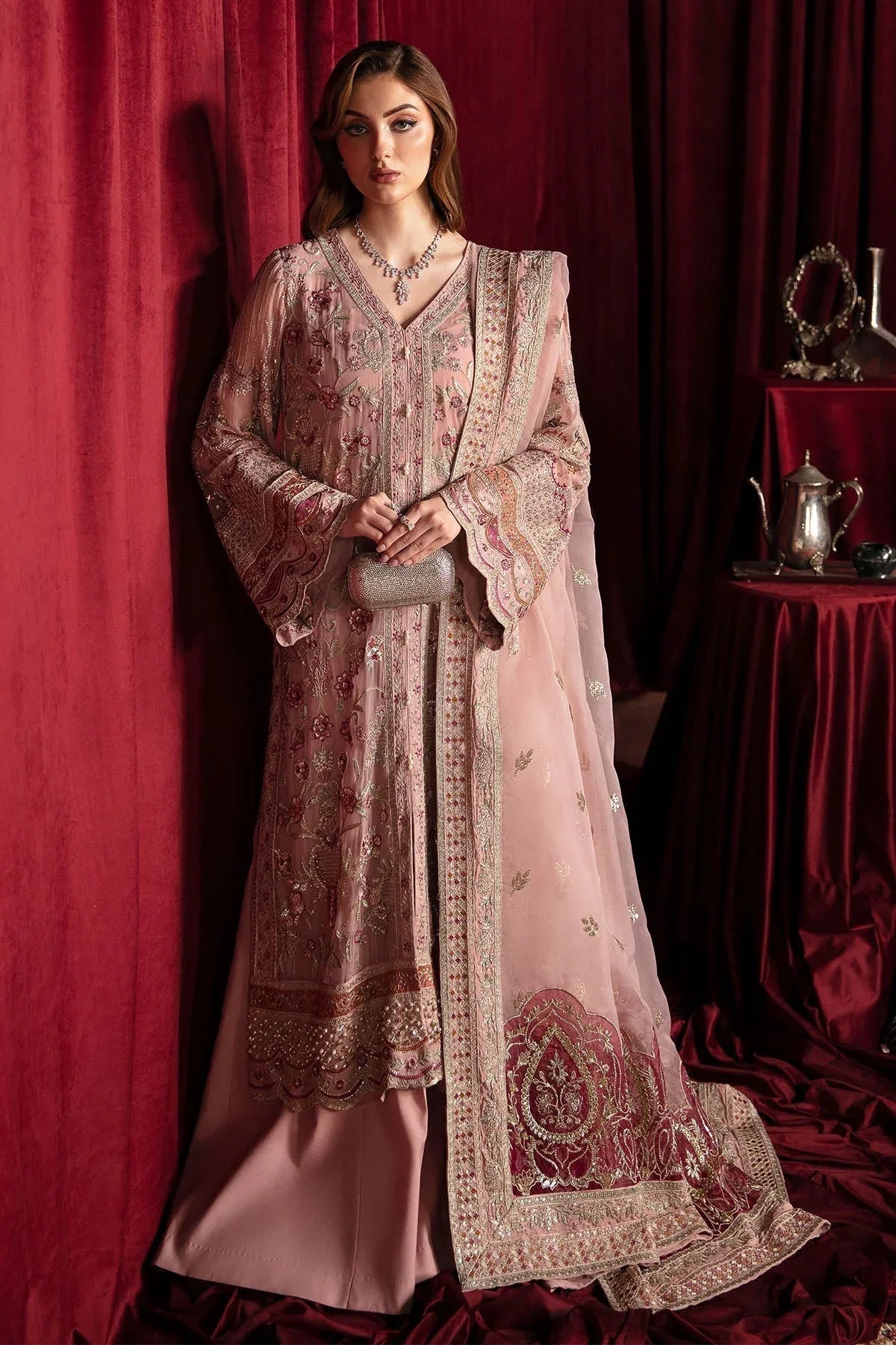 Nureh | Elanora Formal 24 | WATER LILLY - Aqsa Fabrics