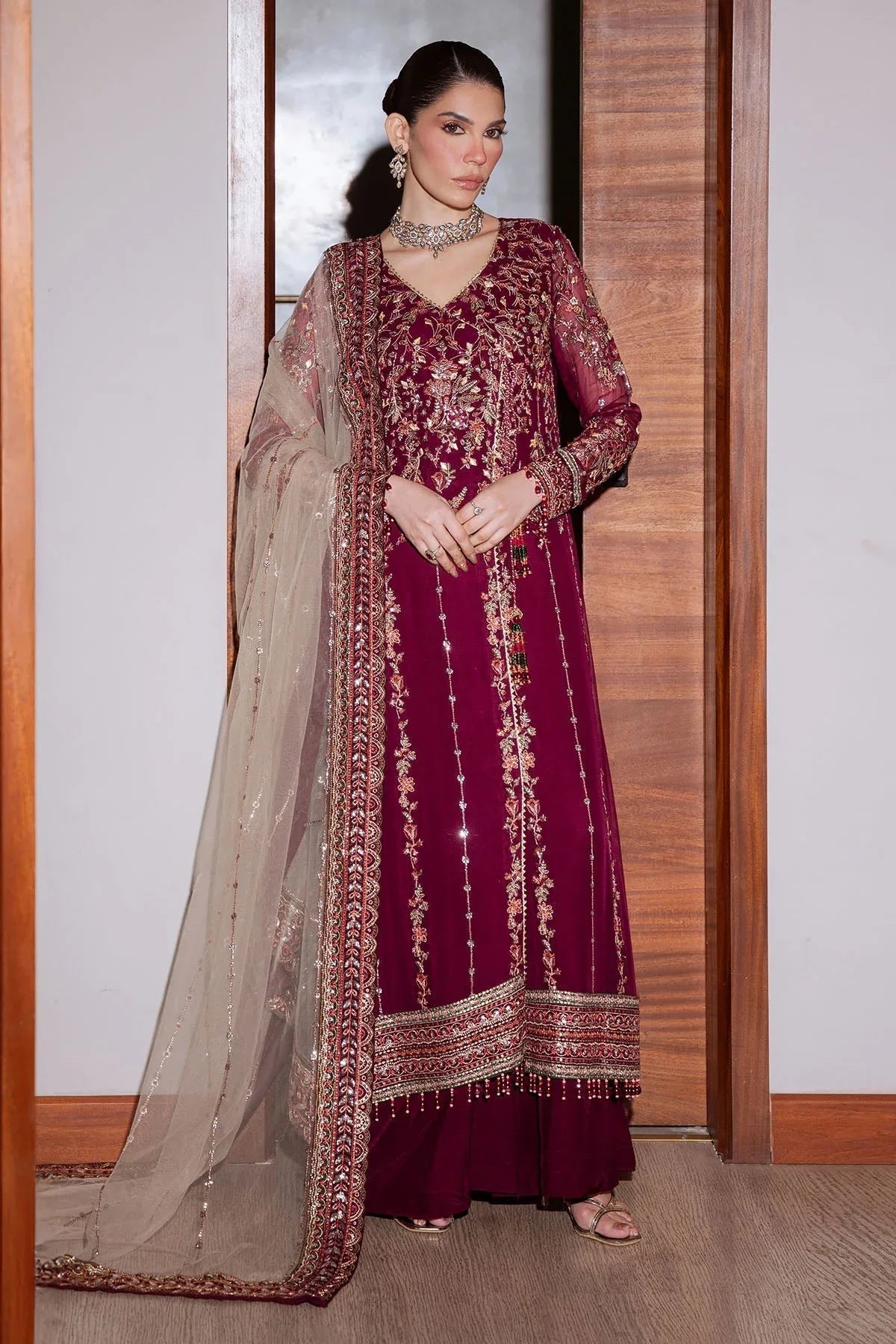 Nureh | Elaya Formals | NEL-86 - Aqsa Fabrics
