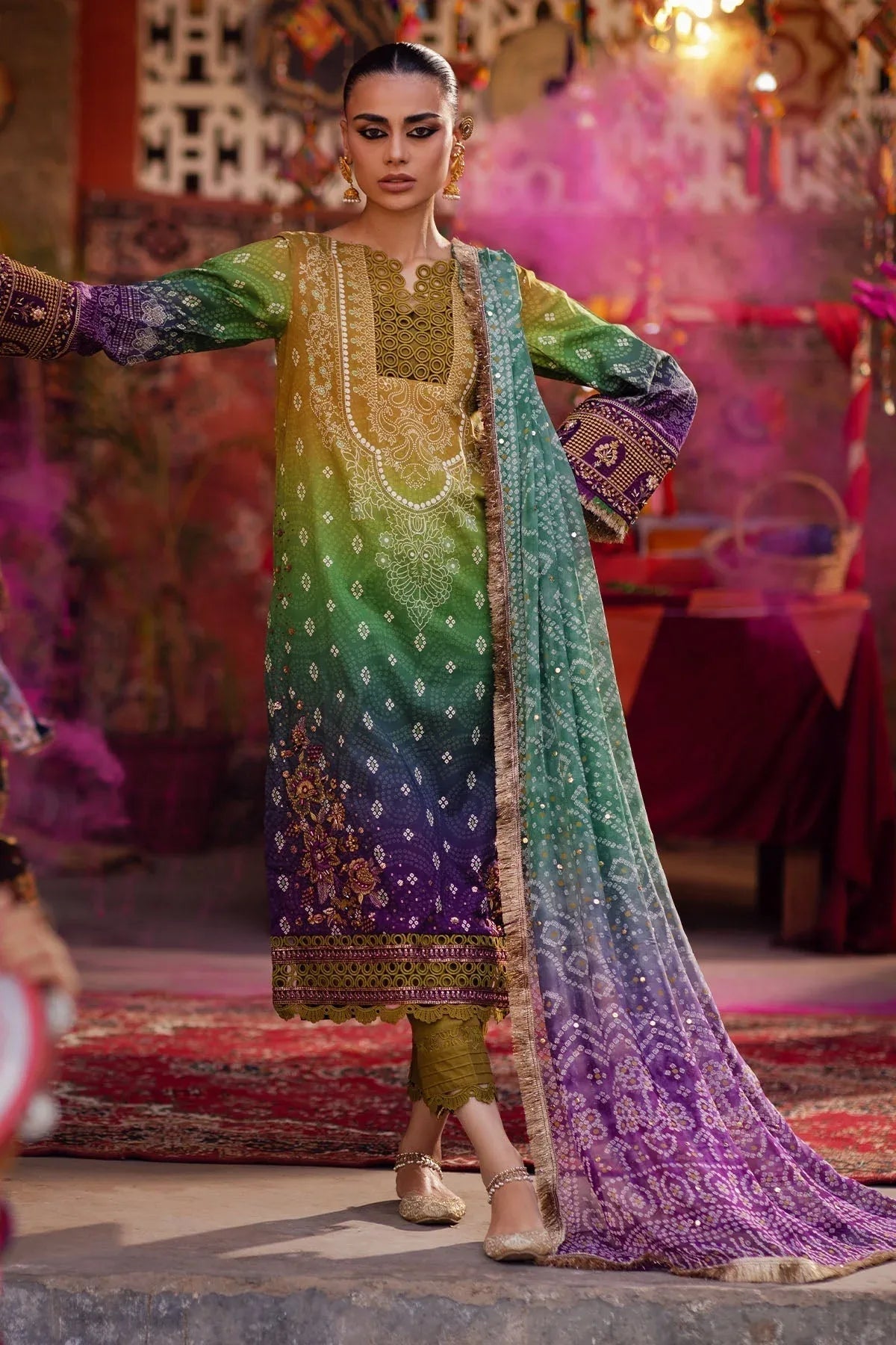 Nureh | Bazaar Lawn | NS-132 - Aqsa Fabrics