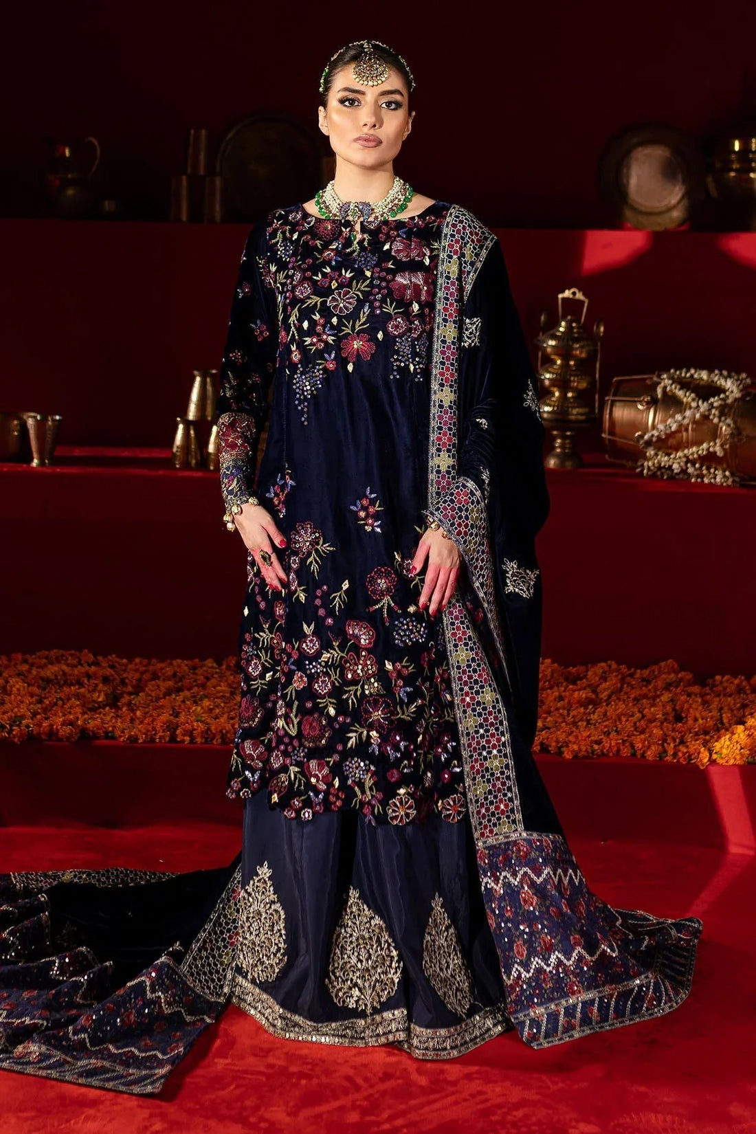 Nureh | Maya Velvet | NW-93 - Aqsa Fabrics