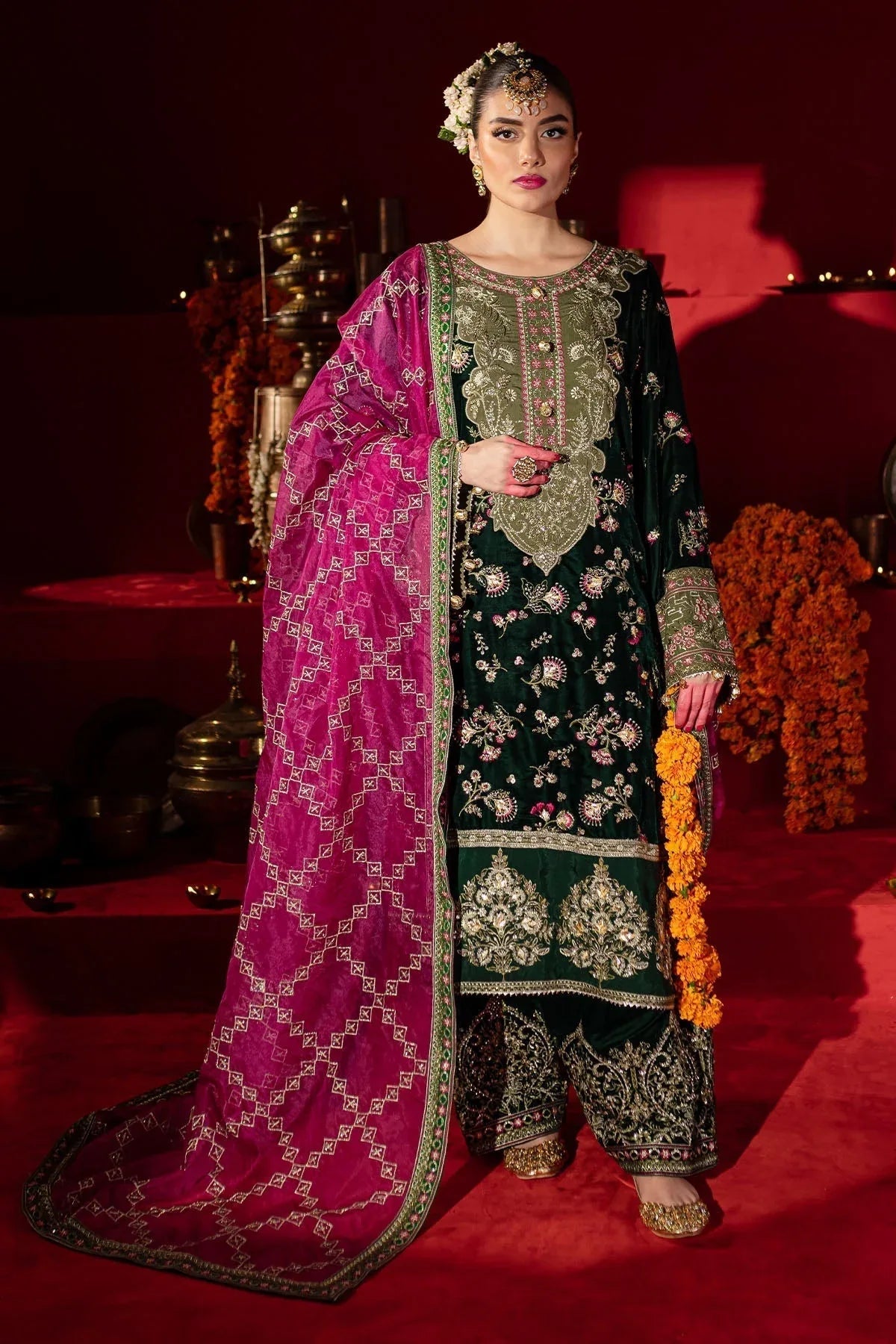 Nureh | Maya Velvet | NW-88 - Aqsa Fabrics
