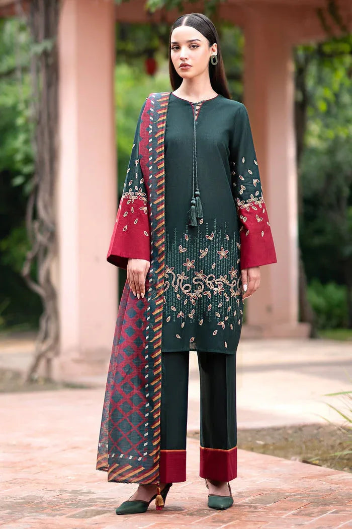 Jazmin | Winter Edition 24 | KHADDAR UW-0071 - Aqsa Fabrics