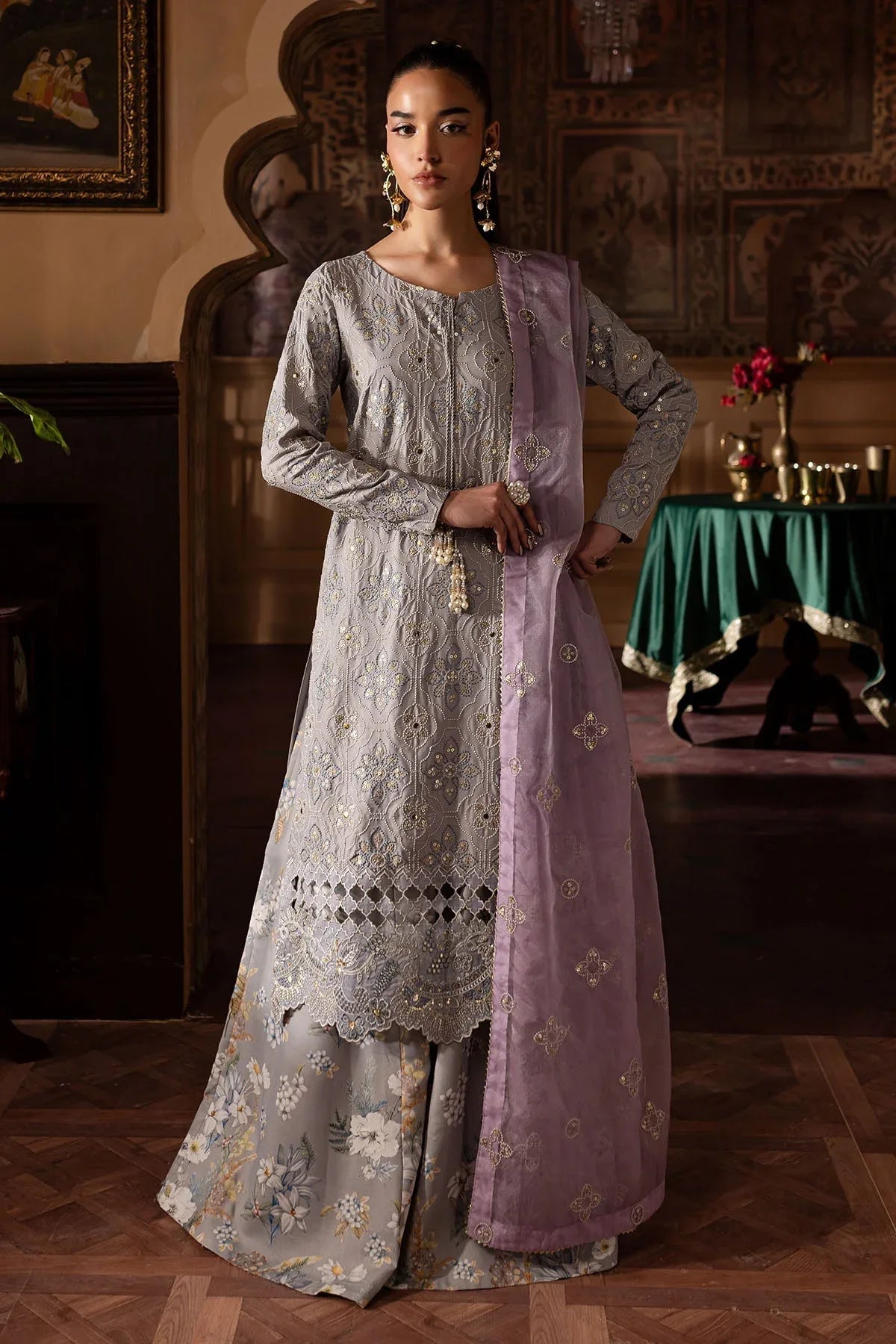 Nureh | Nur Mahal Formals | NE-142 - Aqsa Fabrics