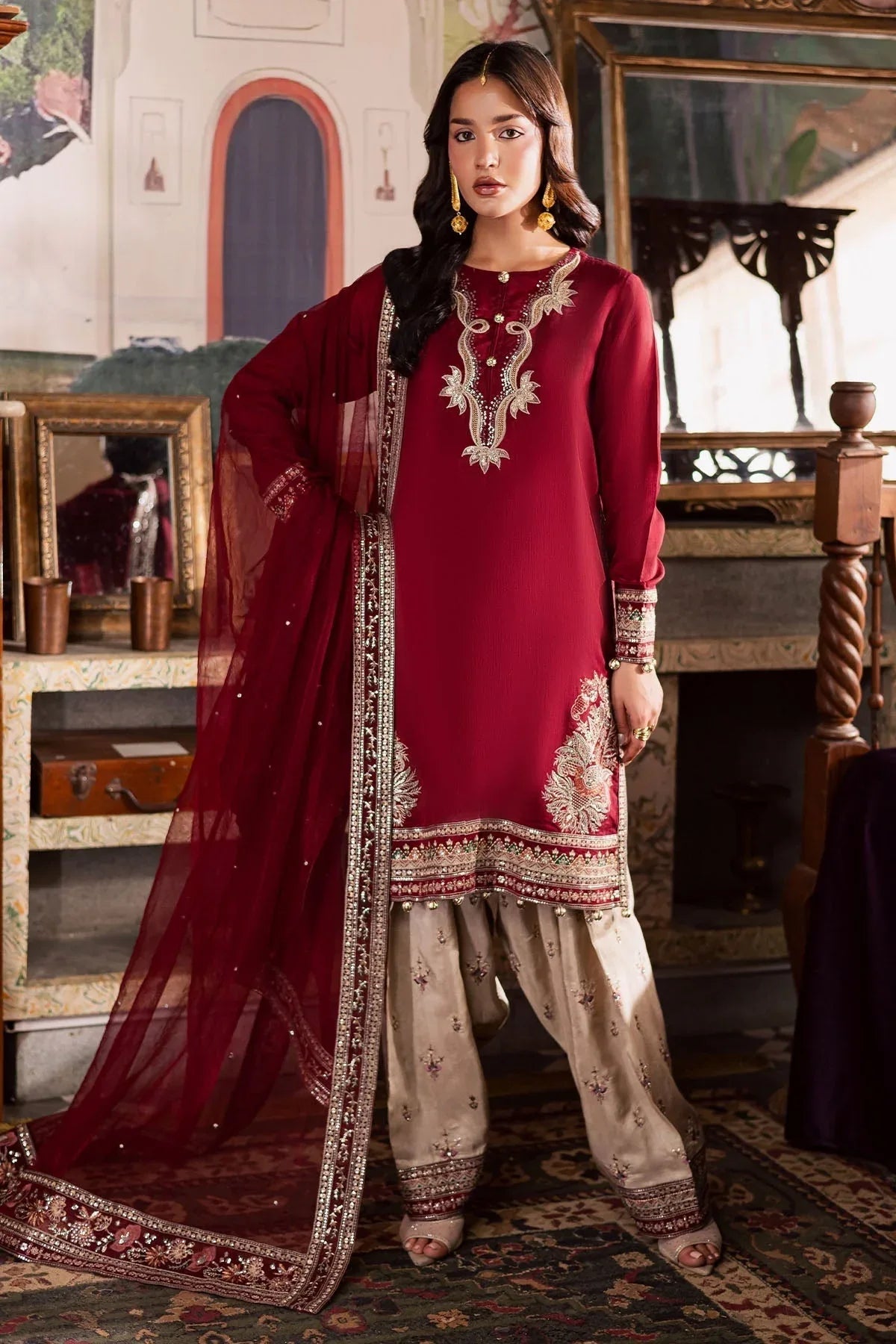 Nureh | Nur Mahal | NE-193 - Aqsa Fabrics