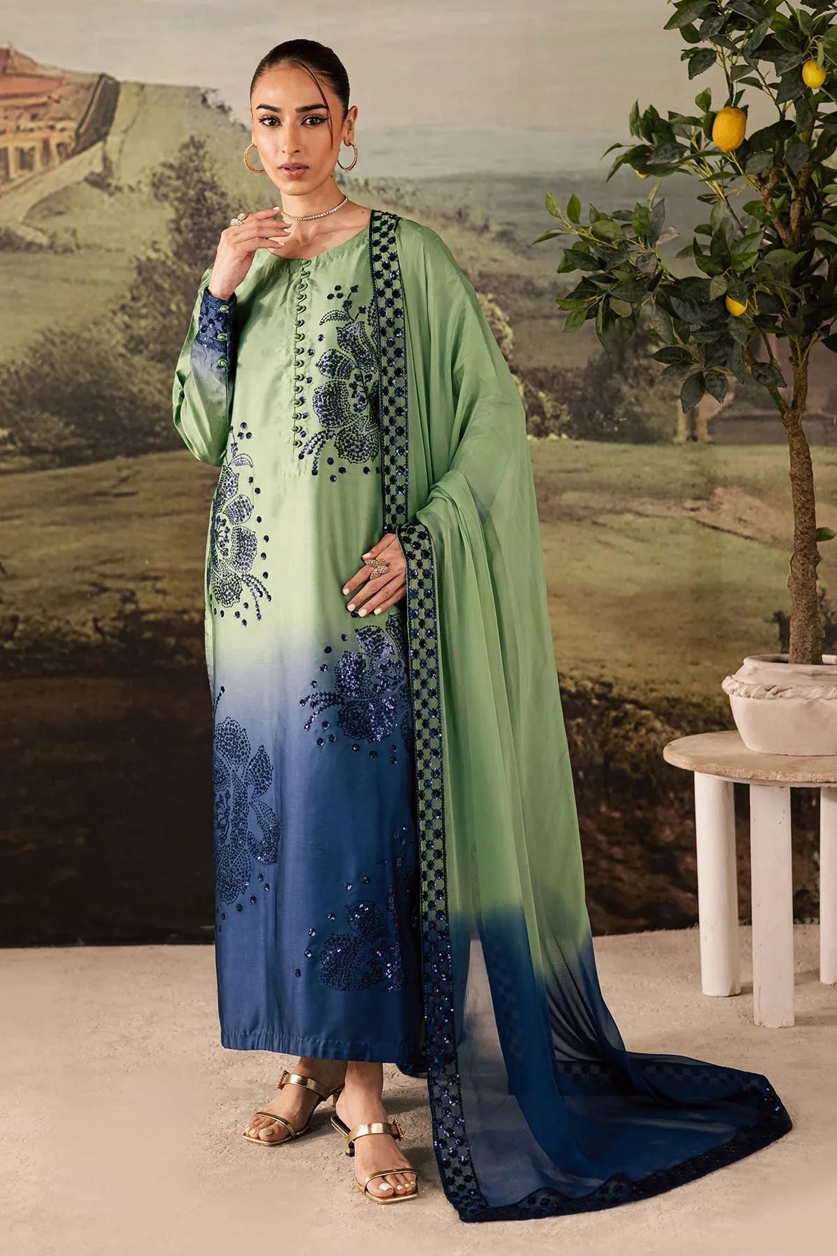 Nureh | Shades of Winter | NP-677 - Aqsa Fabrics