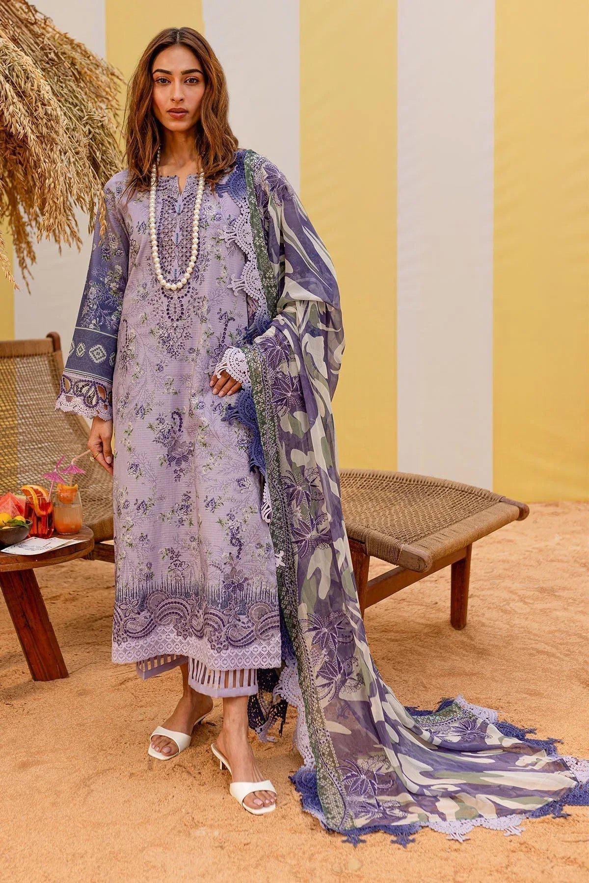 Nureh | Gardenia Lawn 25 | NSG-184 - Aqsa Fabrics