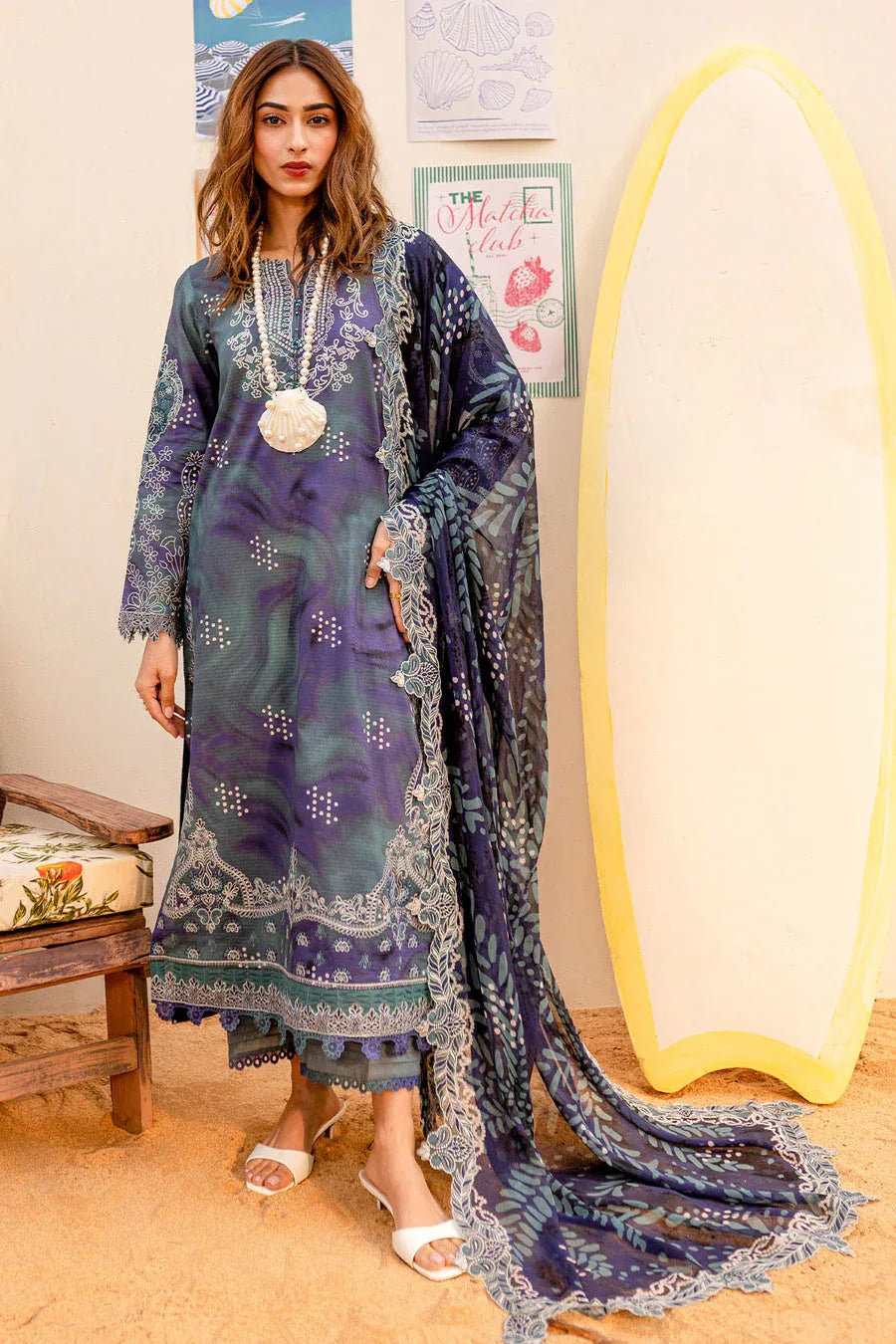 Nureh | Gardenia Lawn 25 | NSG-186 - Aqsa Fabrics