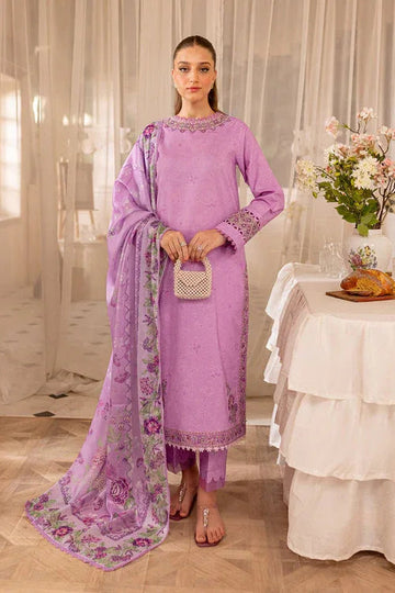 Farasha | Seraya Lawn 24 | VOILET - Aqsa Fabrics