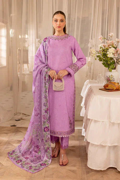 Farasha | Seraya Lawn 24 | VOILET - Aqsa Fabrics