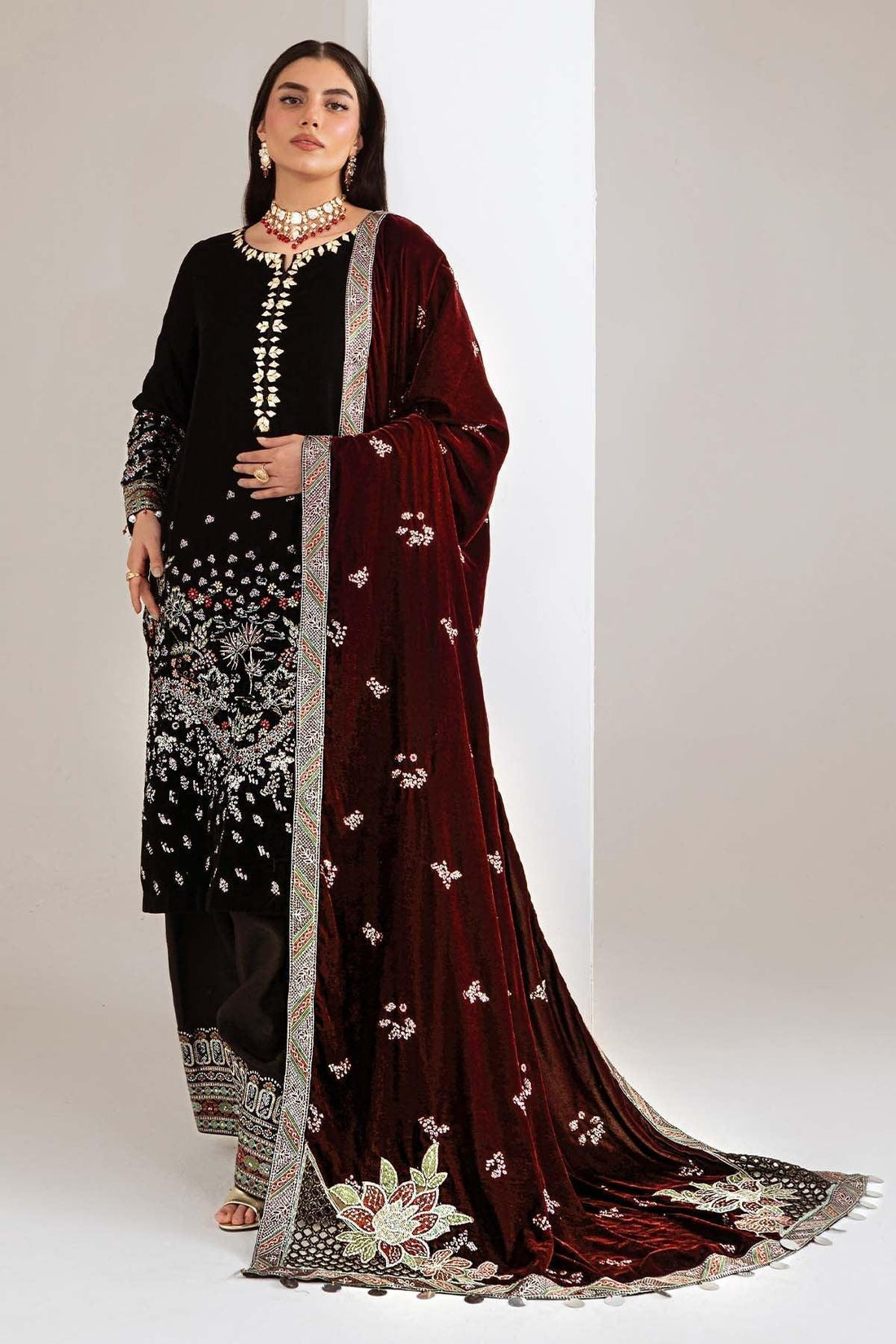 Nureh | Maya Velvet | NW-113 - Aqsa Fabrics