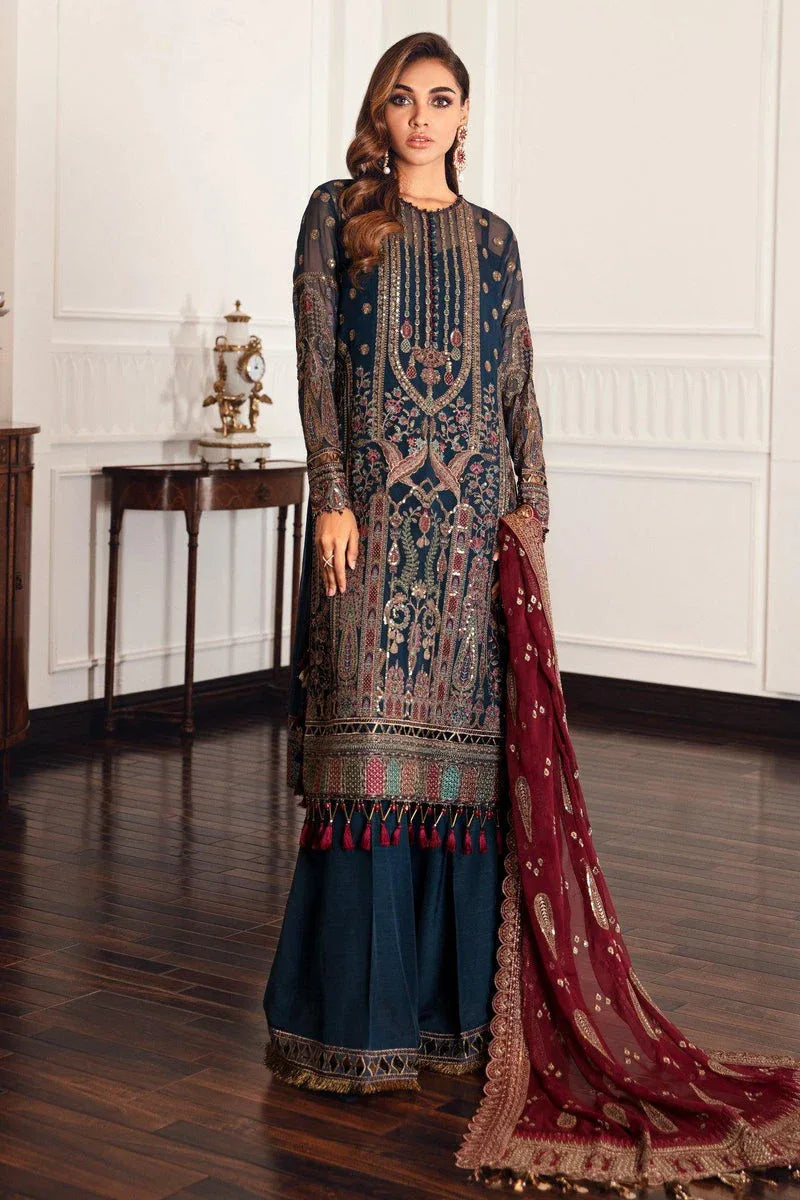 Jazmin | Formals Collection | CHIFFON UC-3049 - Aqsa Fabrics