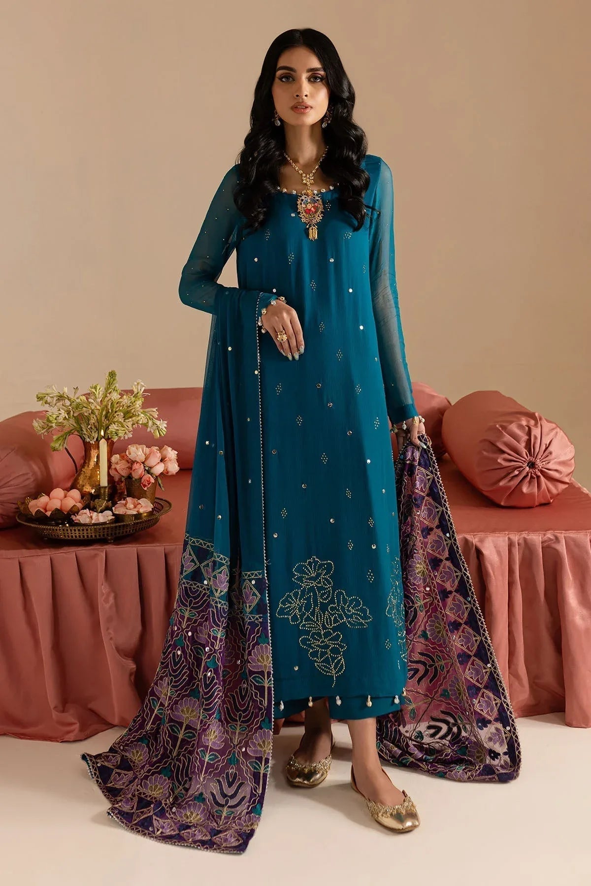 Nureh | Mukeshkari Formals | MK-10 - Aqsa Fabrics