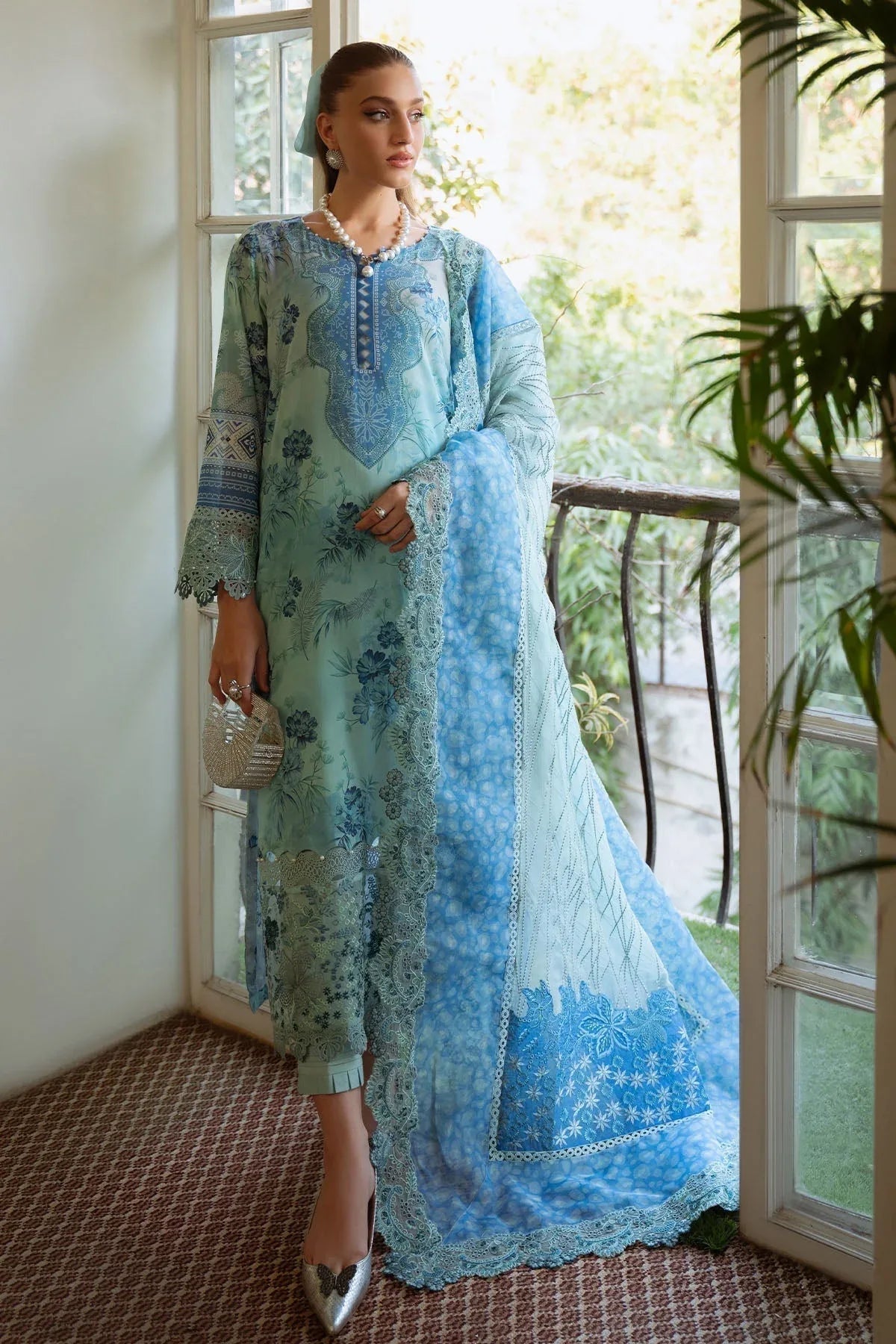 Nureh | Maya Swiss Lawn | NS-152 - Aqsa Fabrics